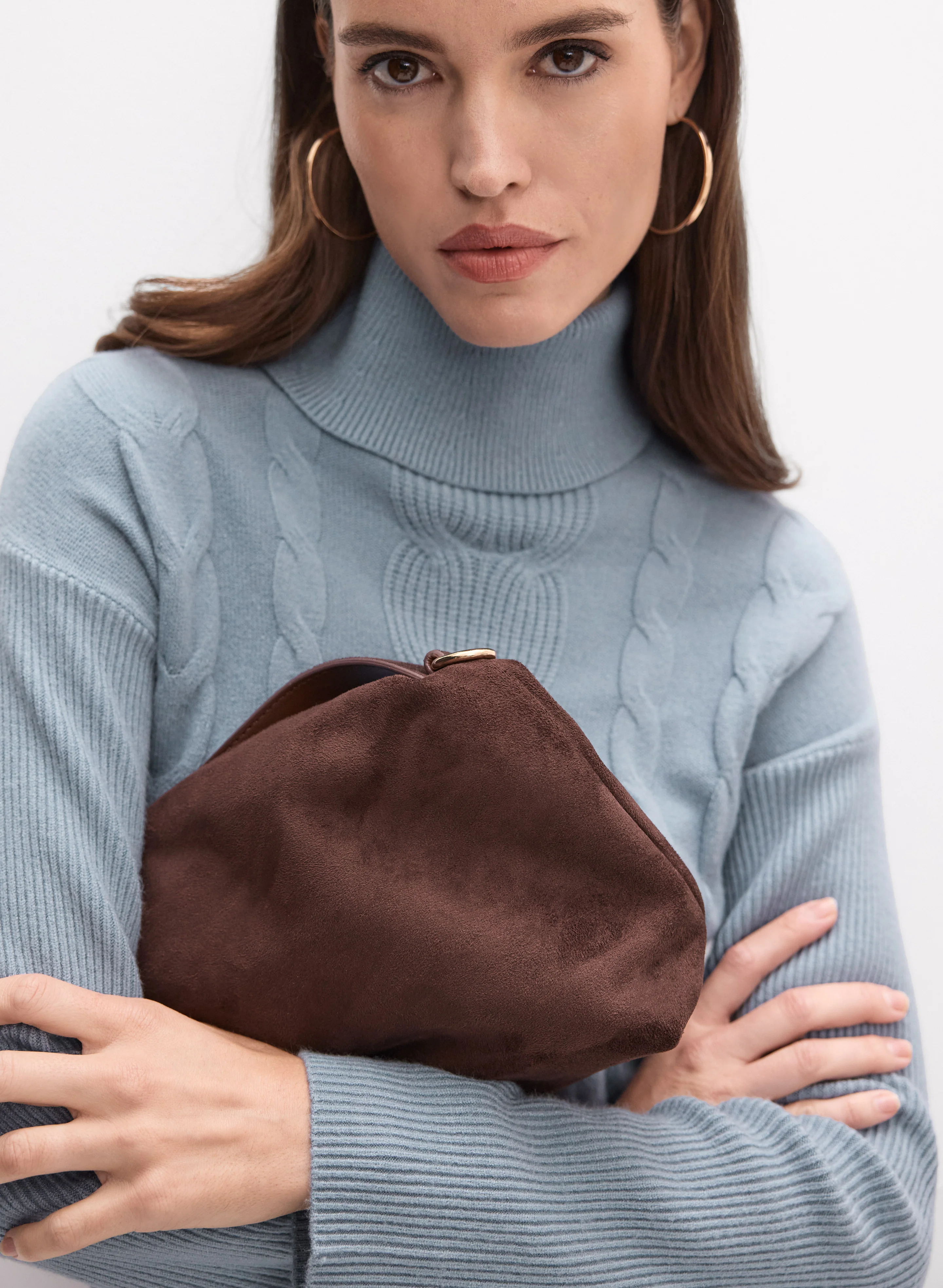 Cable Knit Turtleneck Sweater
