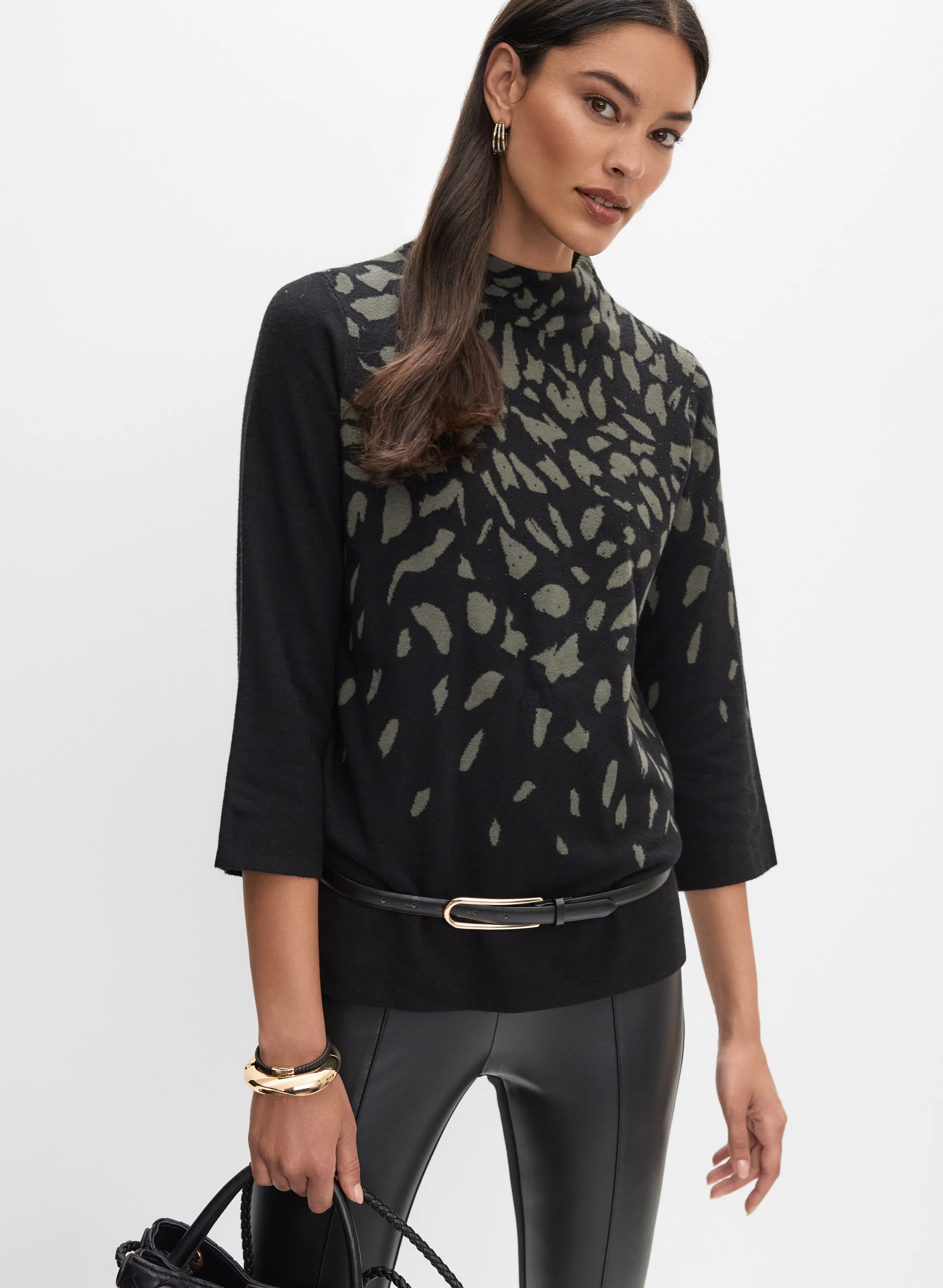 Joseph Ribkoff - Leopard Knit Pullover