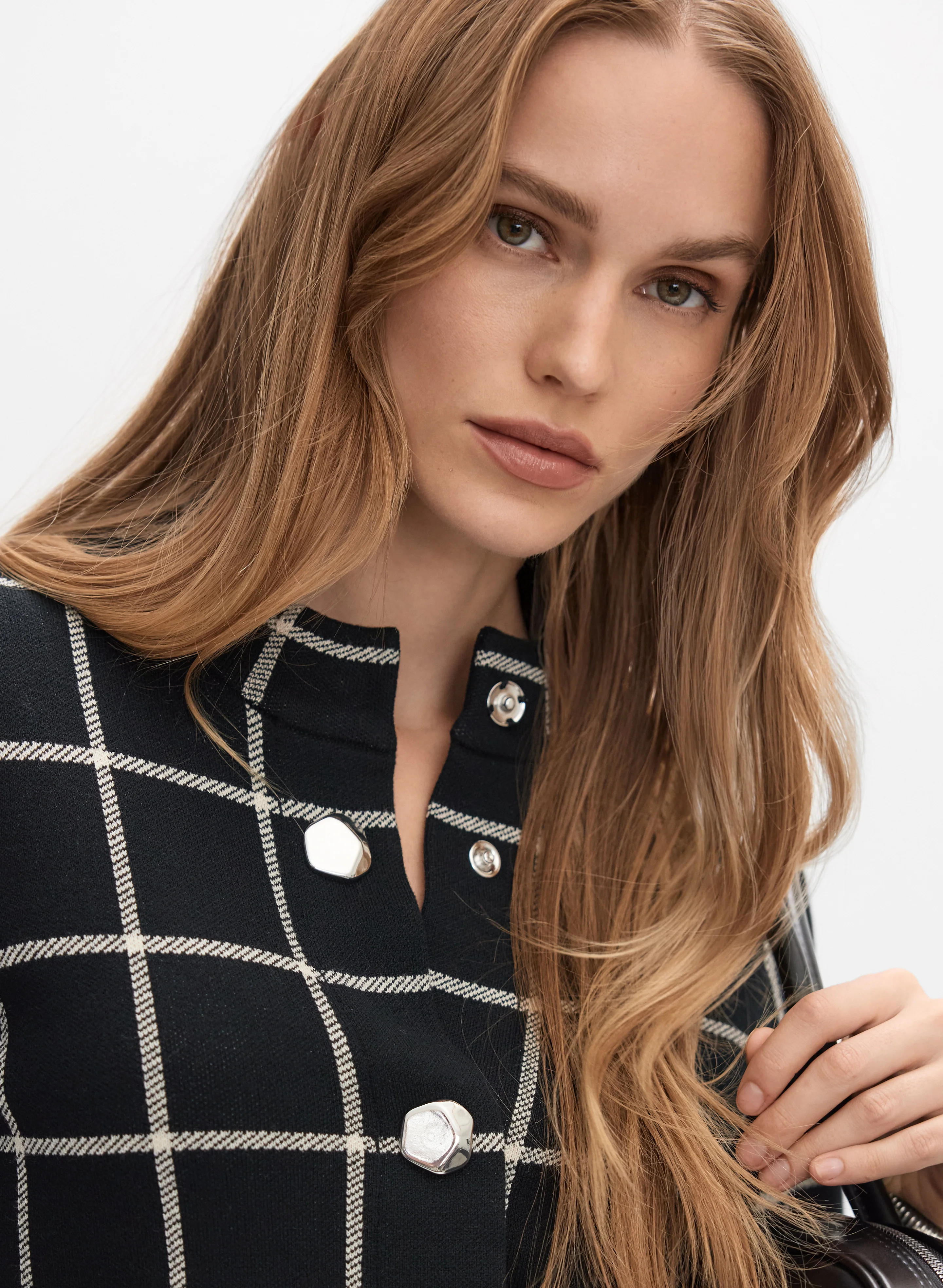 Patterned Jacquard Cardigan