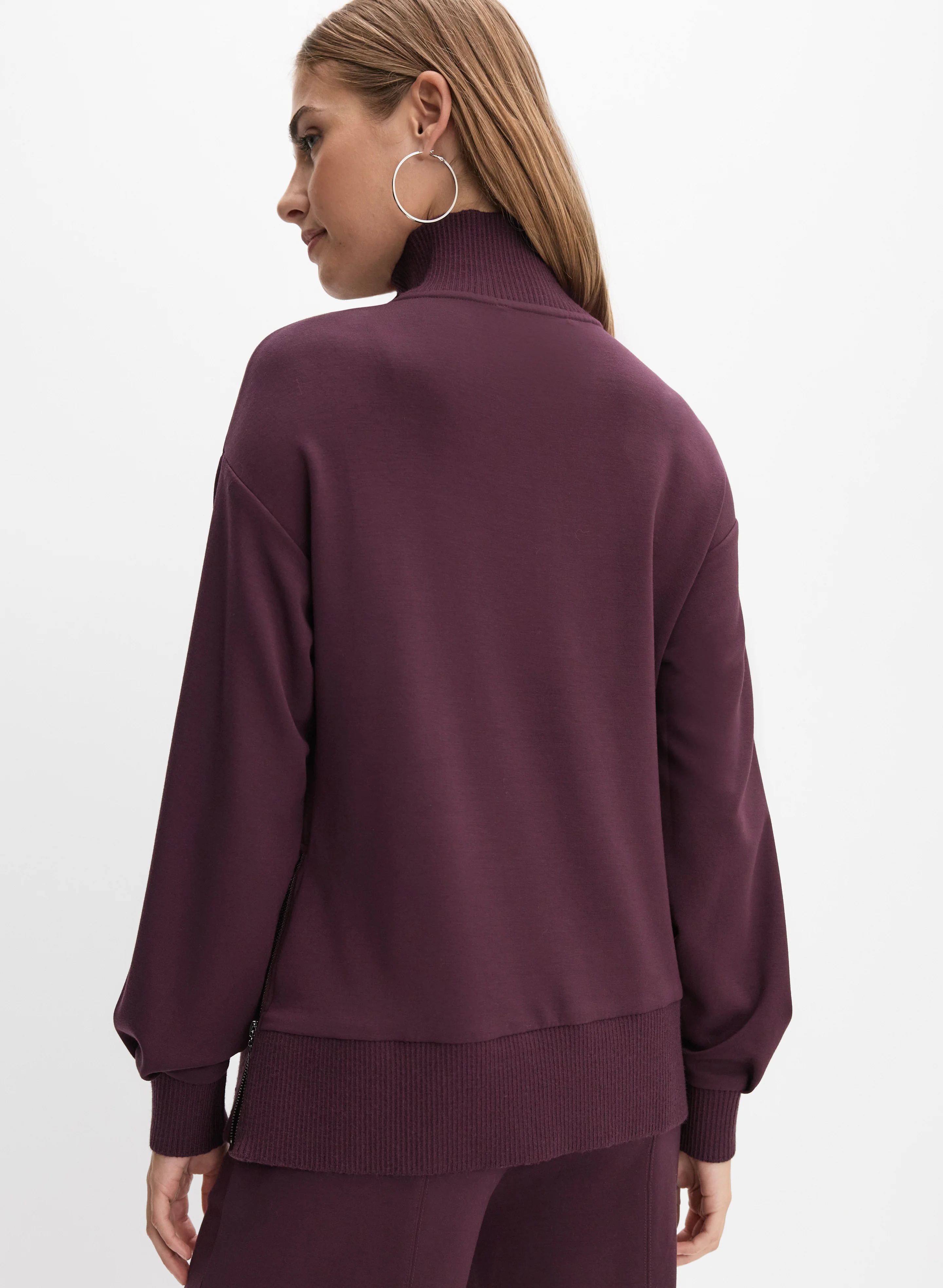 3241-quarter-zip-funnel-neck-top-4.webp Quarter Zip Funnel Neck Top