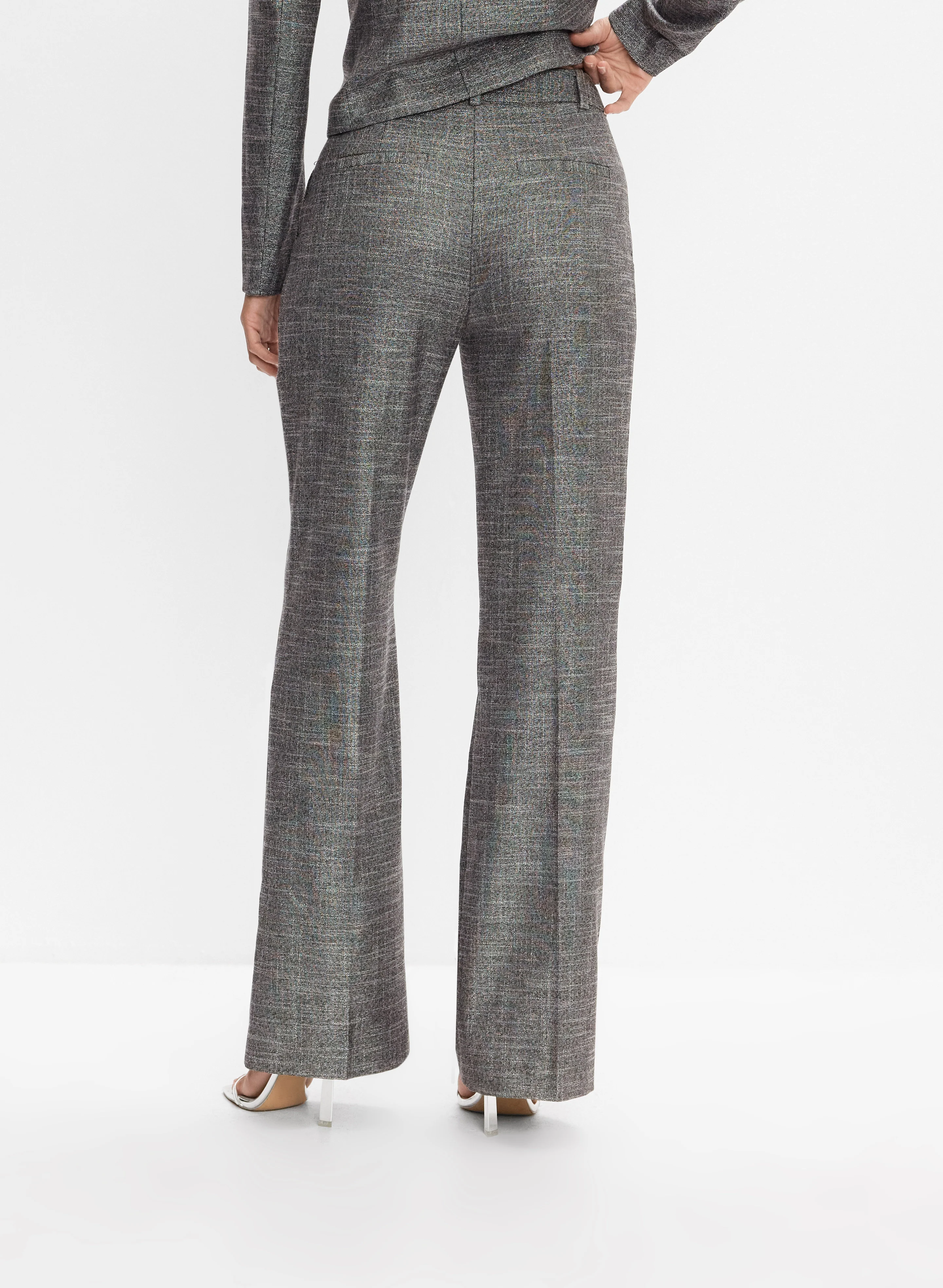 Metallic Thread Detail Pants