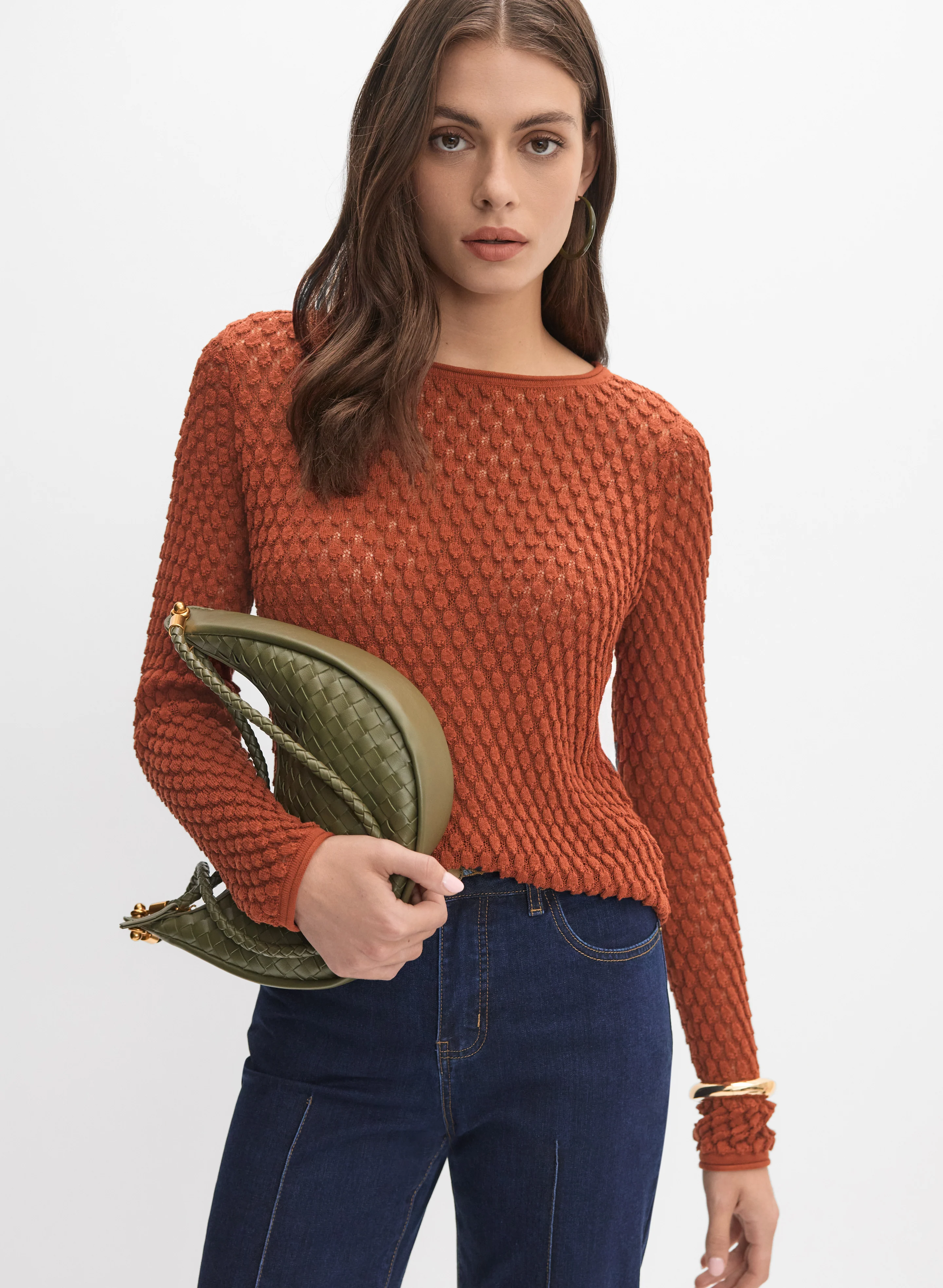 Textured Knit Pullover