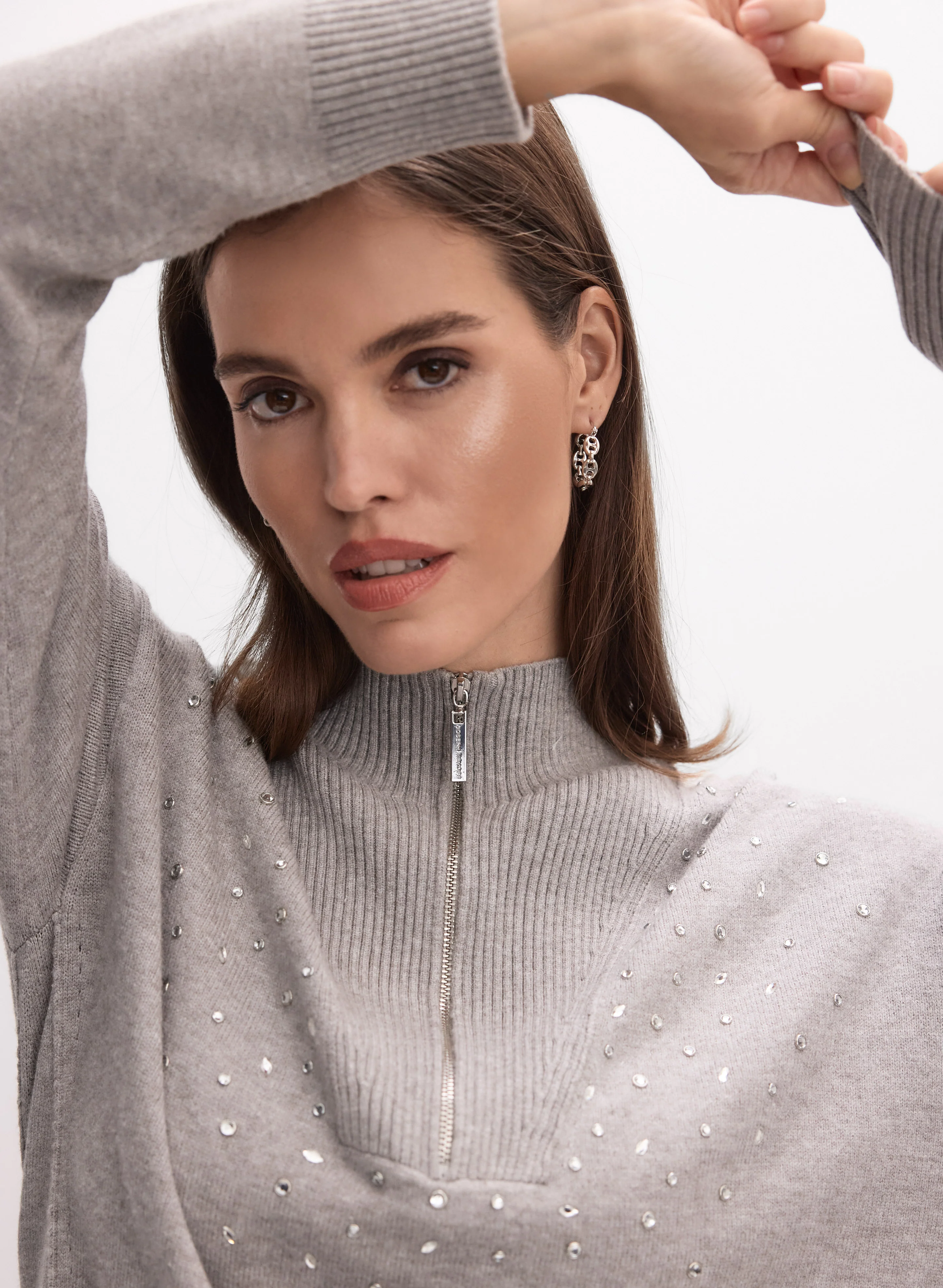 Joseph Ribkoff - Rhinestone Detail Pullover