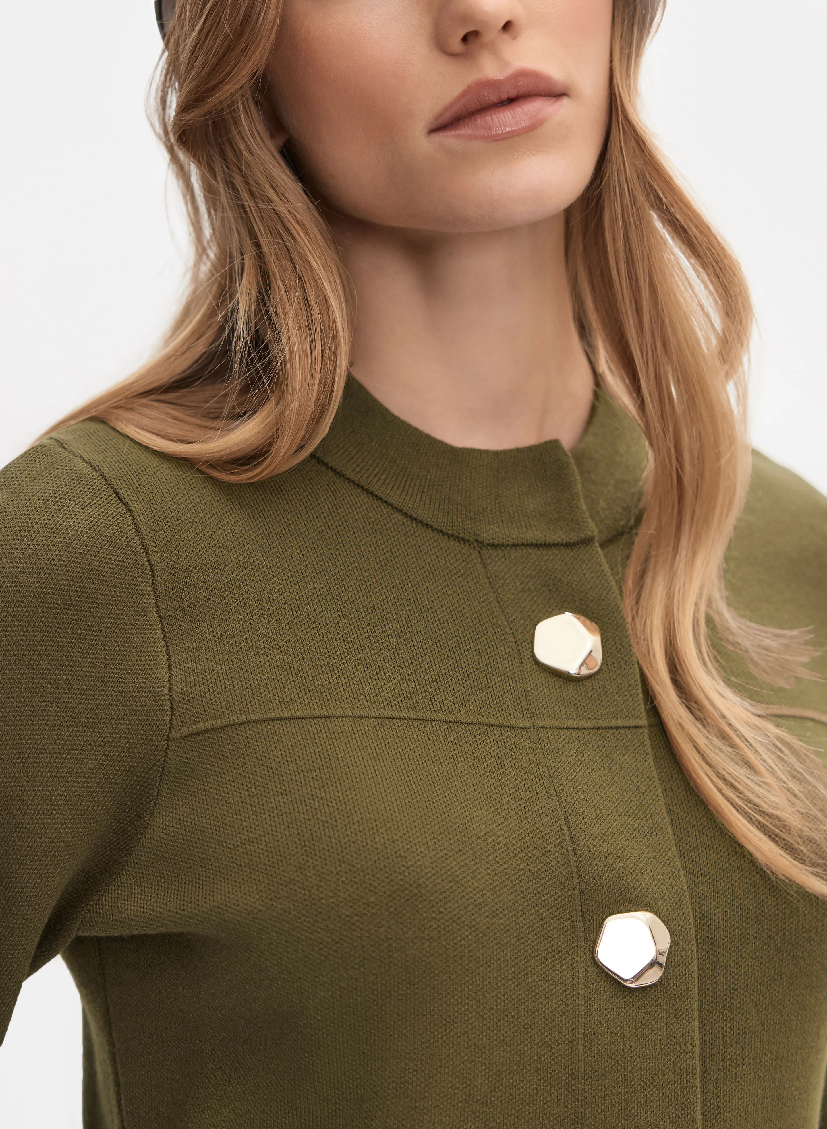 Stand Collar Cardigan