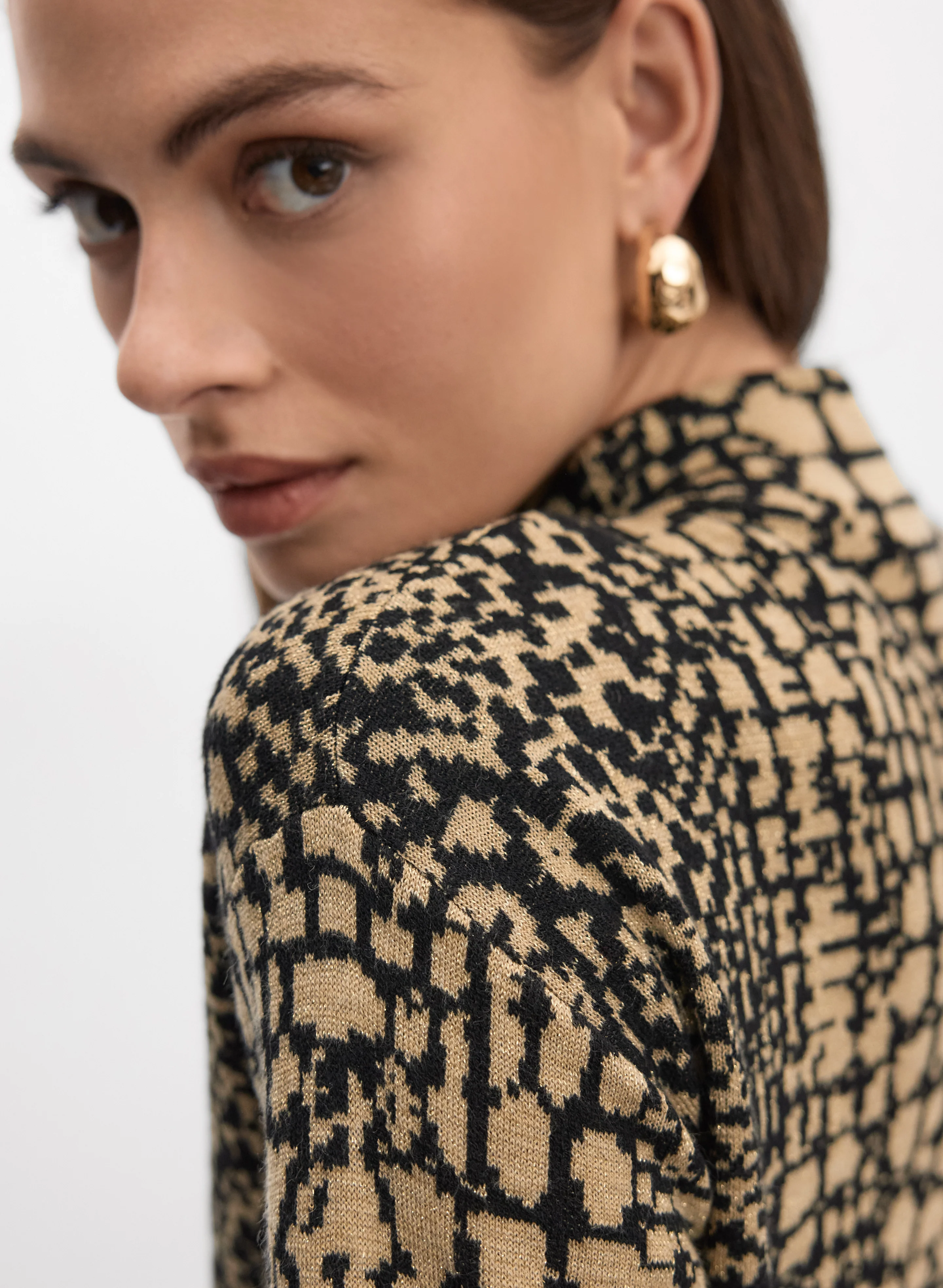 Snake Print Sweater