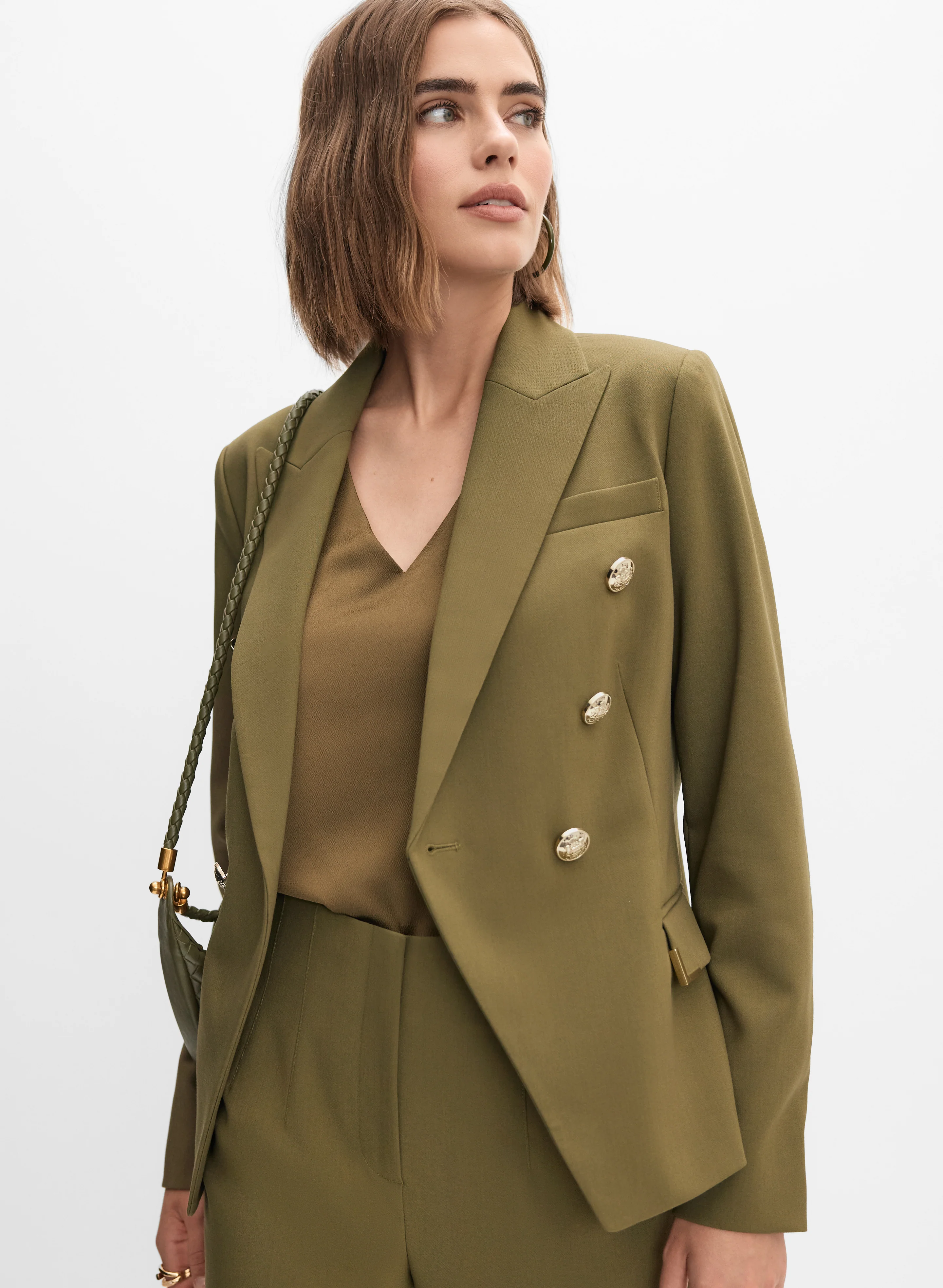 Peaked Lapel Blazer