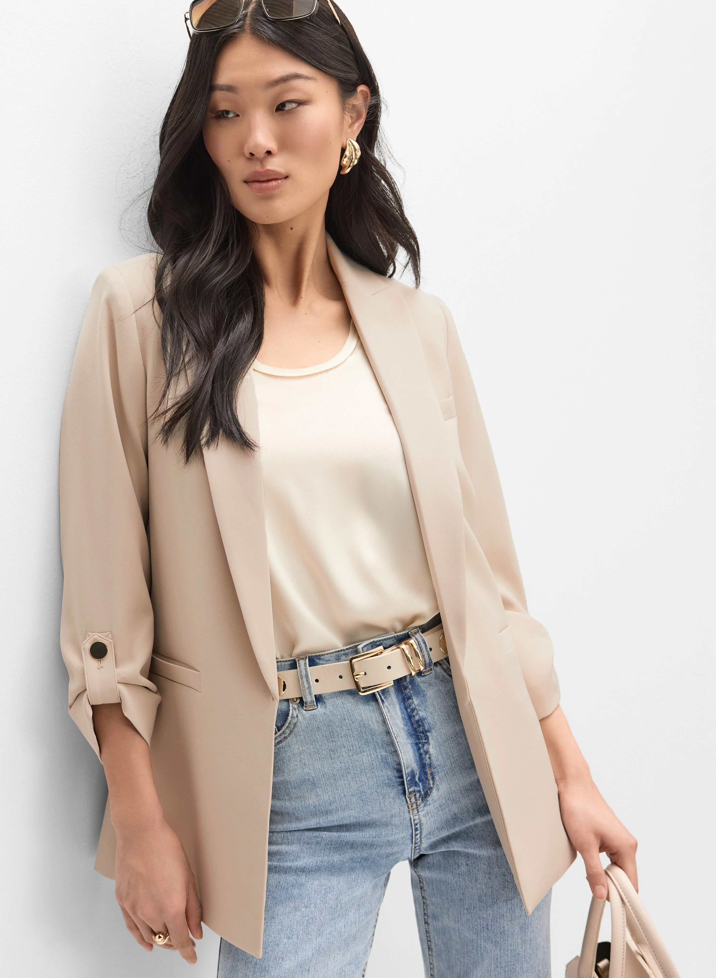 Rolled Sleeve Jacket
