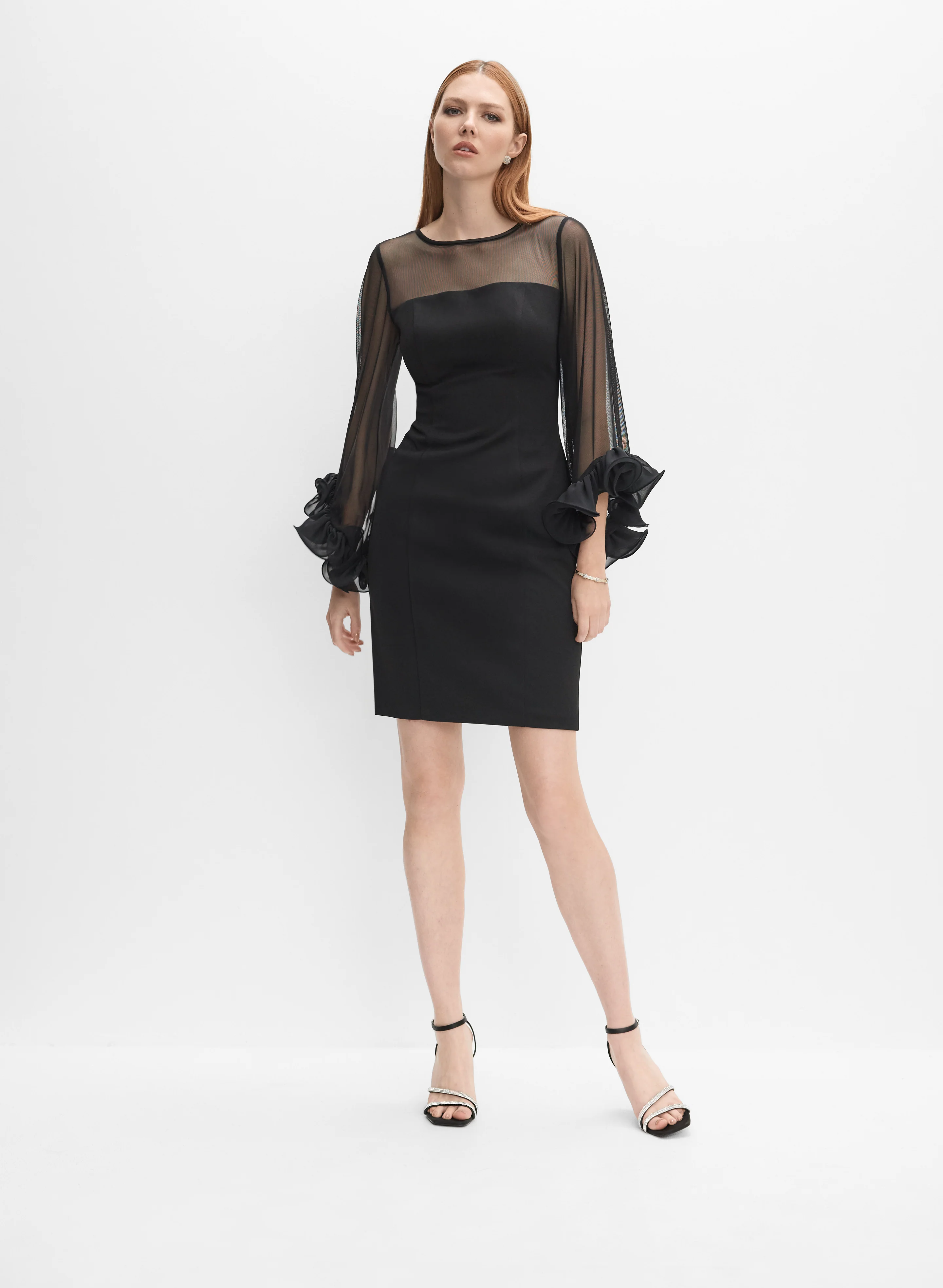 Alex Evenings - Spiral Flounce Cuff Dress