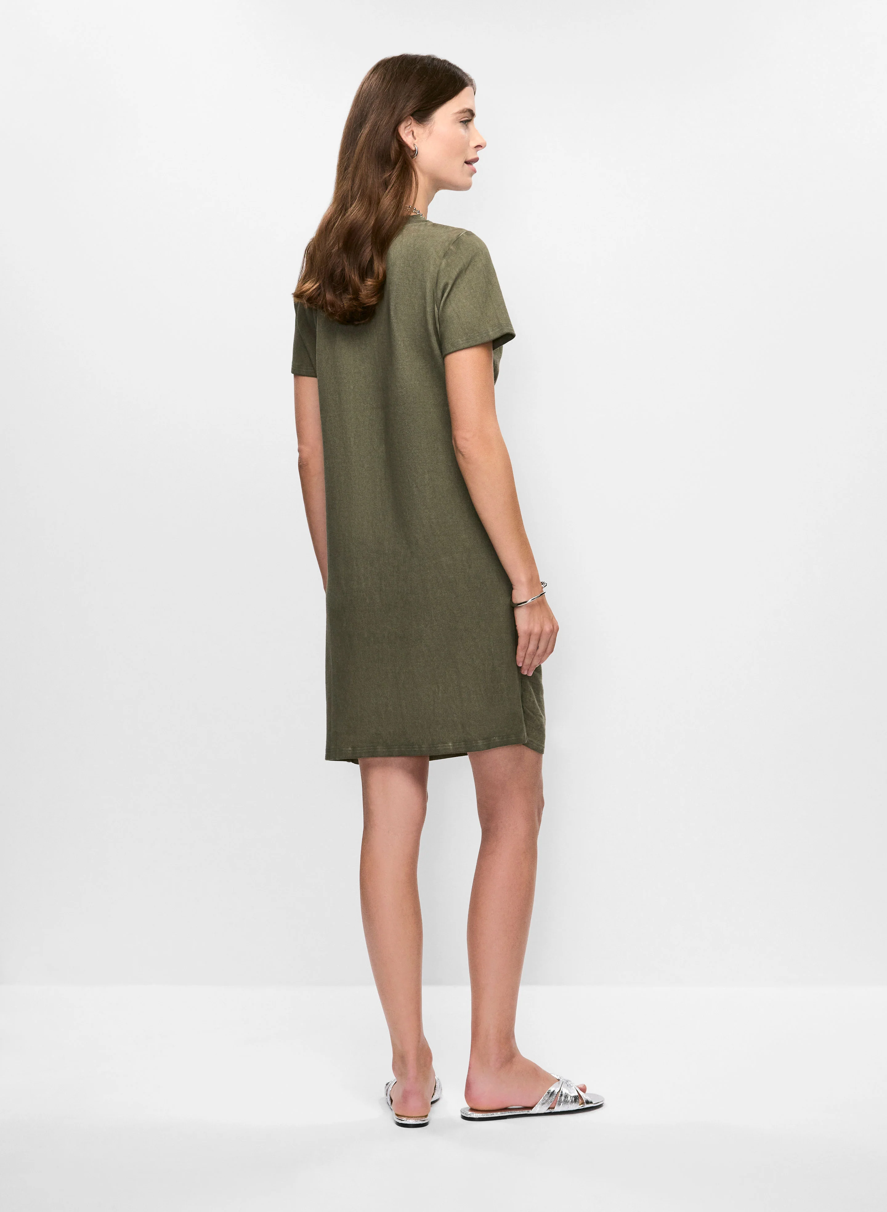 5486-short-sleeve-linen-blend-dress-4.webp Short Sleeve Linen-Blend Dress