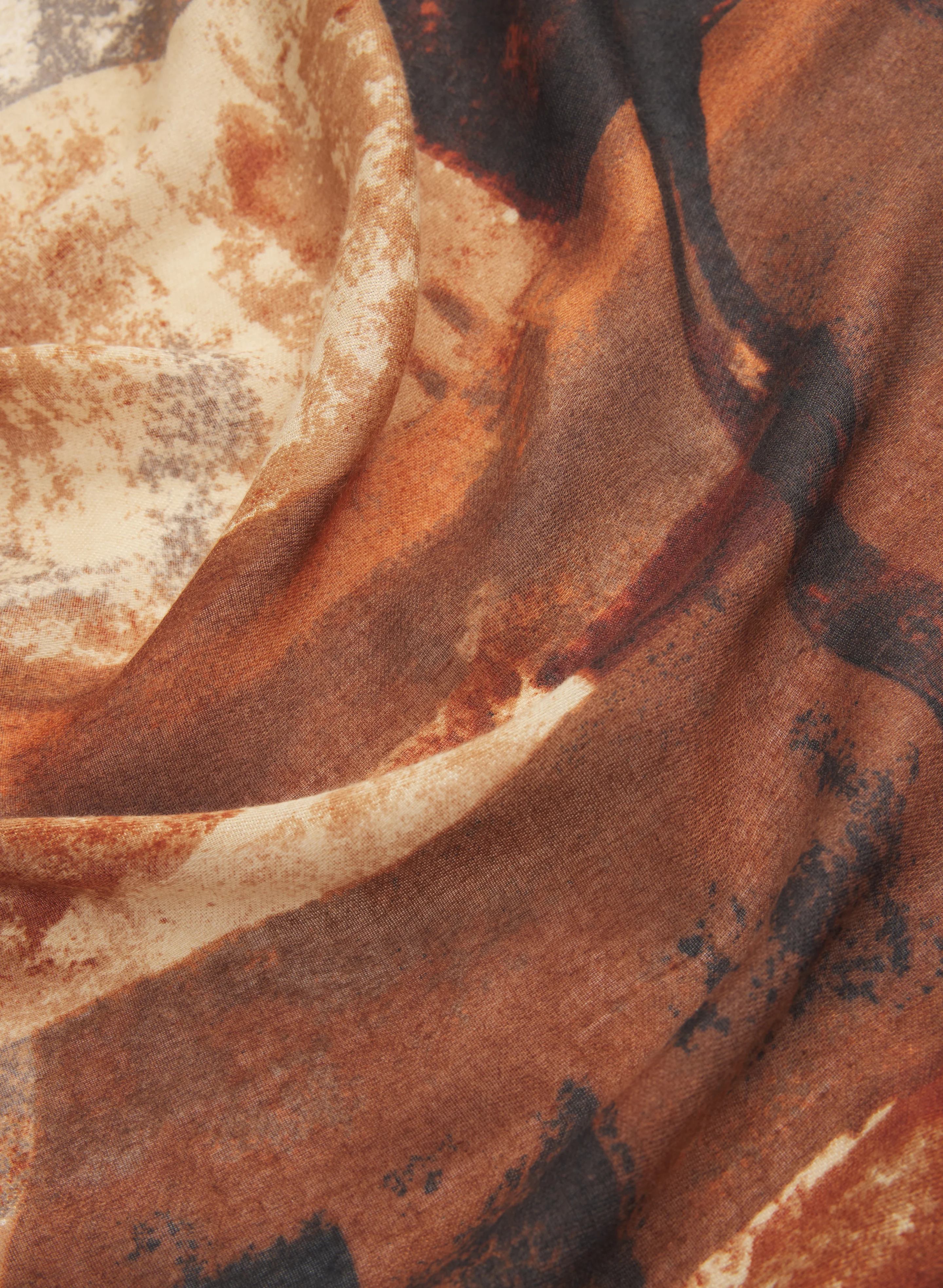Abstract Geometric Print Scarf