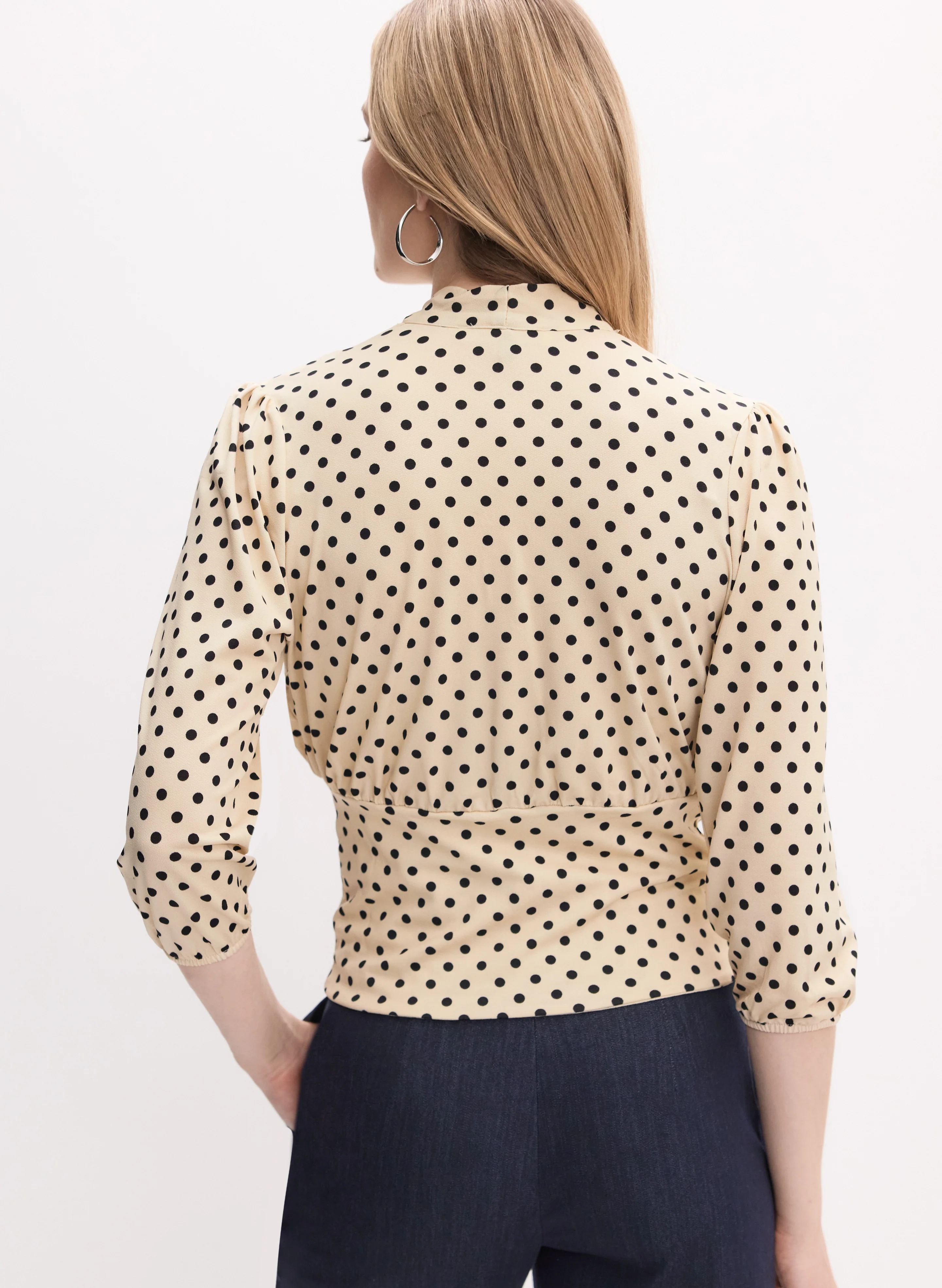5914-polka-dot-tie-neck-top-4.webp Polka Dot Tie-Neck Top