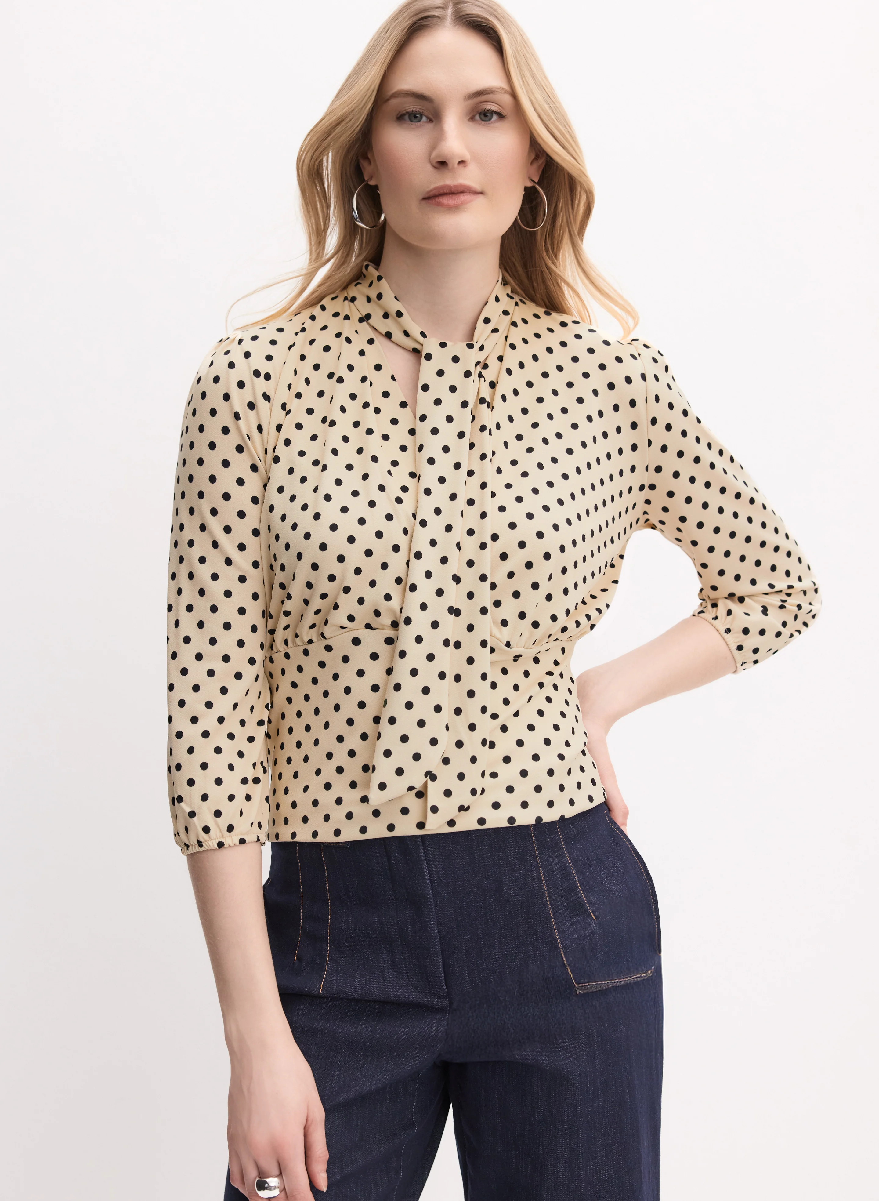 5914-polka-dot-tie-neck-top-5.webp Polka Dot Tie-Neck Top