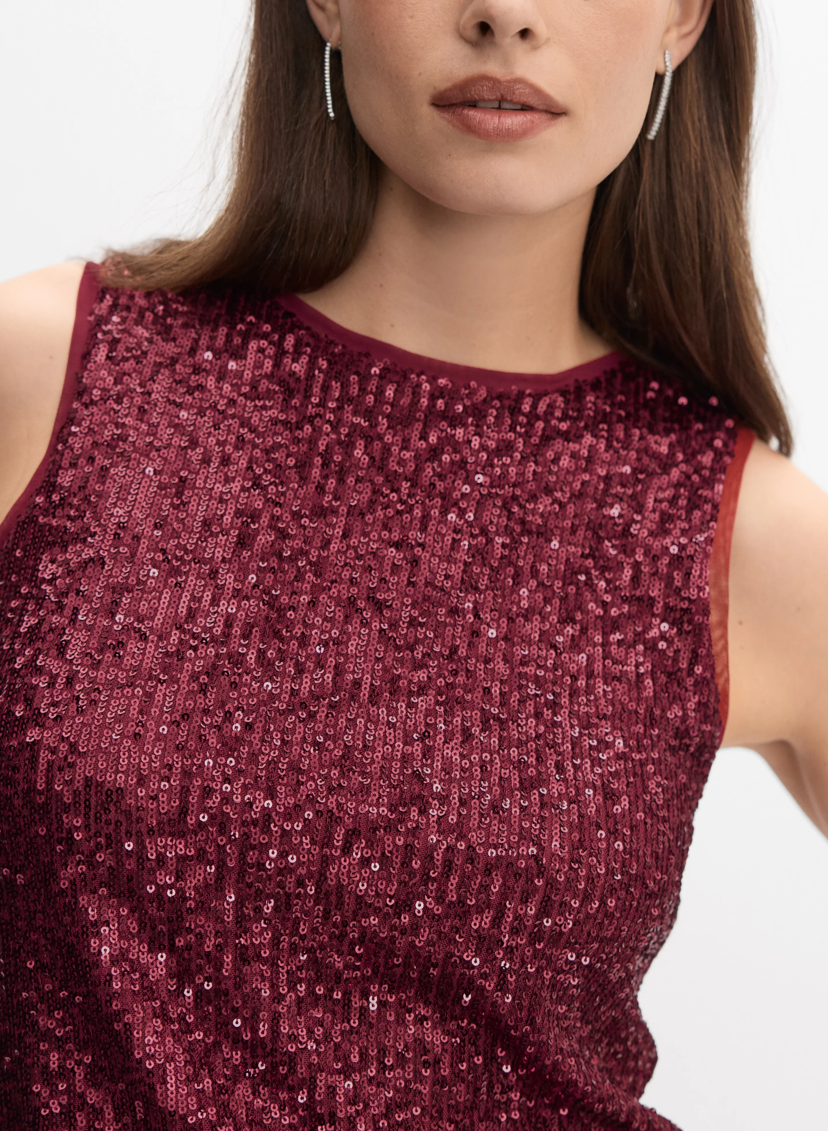 Sleeveless Sequined Top