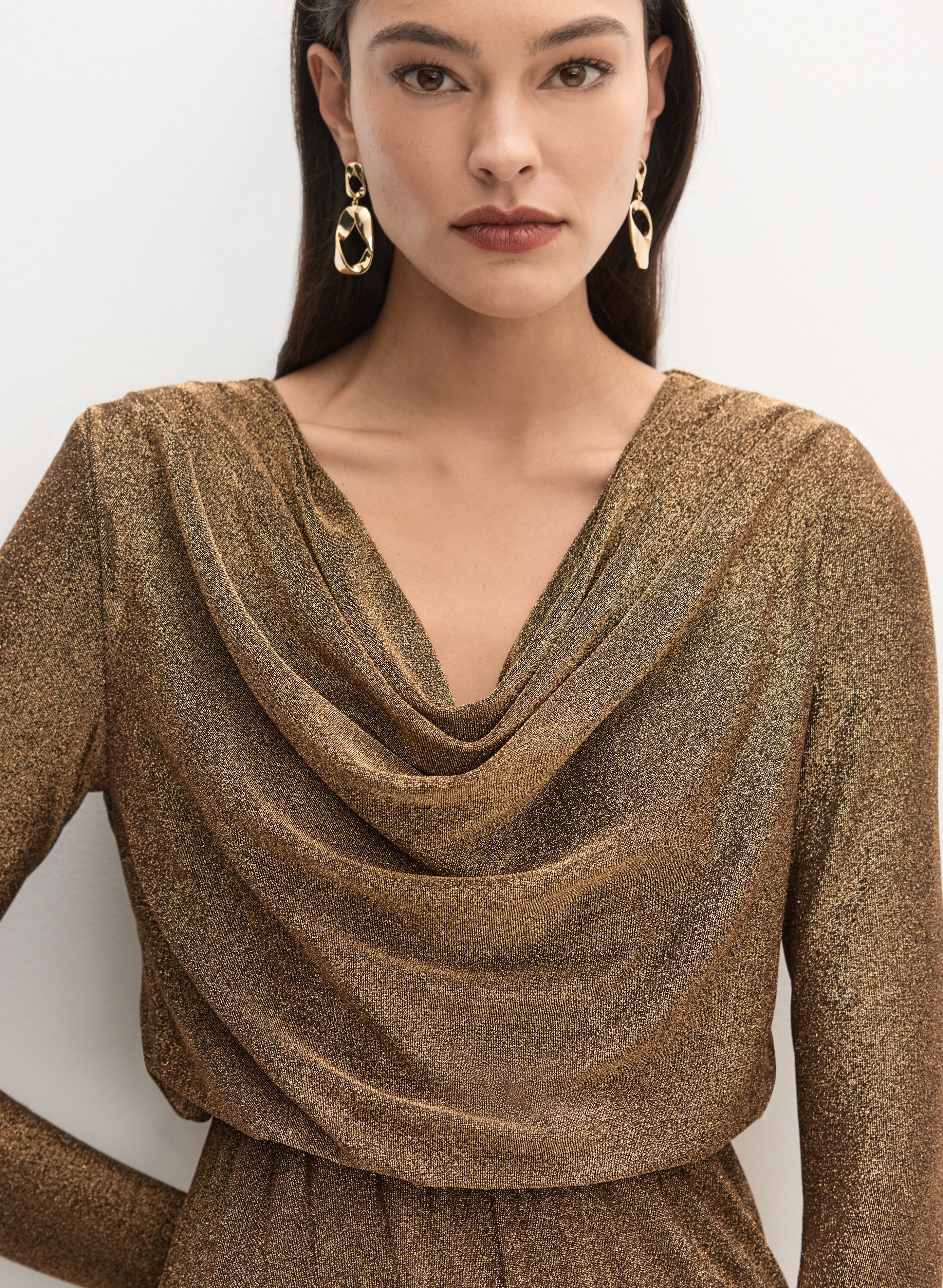6178-glitter-knit-cowl-neck-jumpsuit-3.jpg Glitter Knit Cowl Neck Jumpsuit