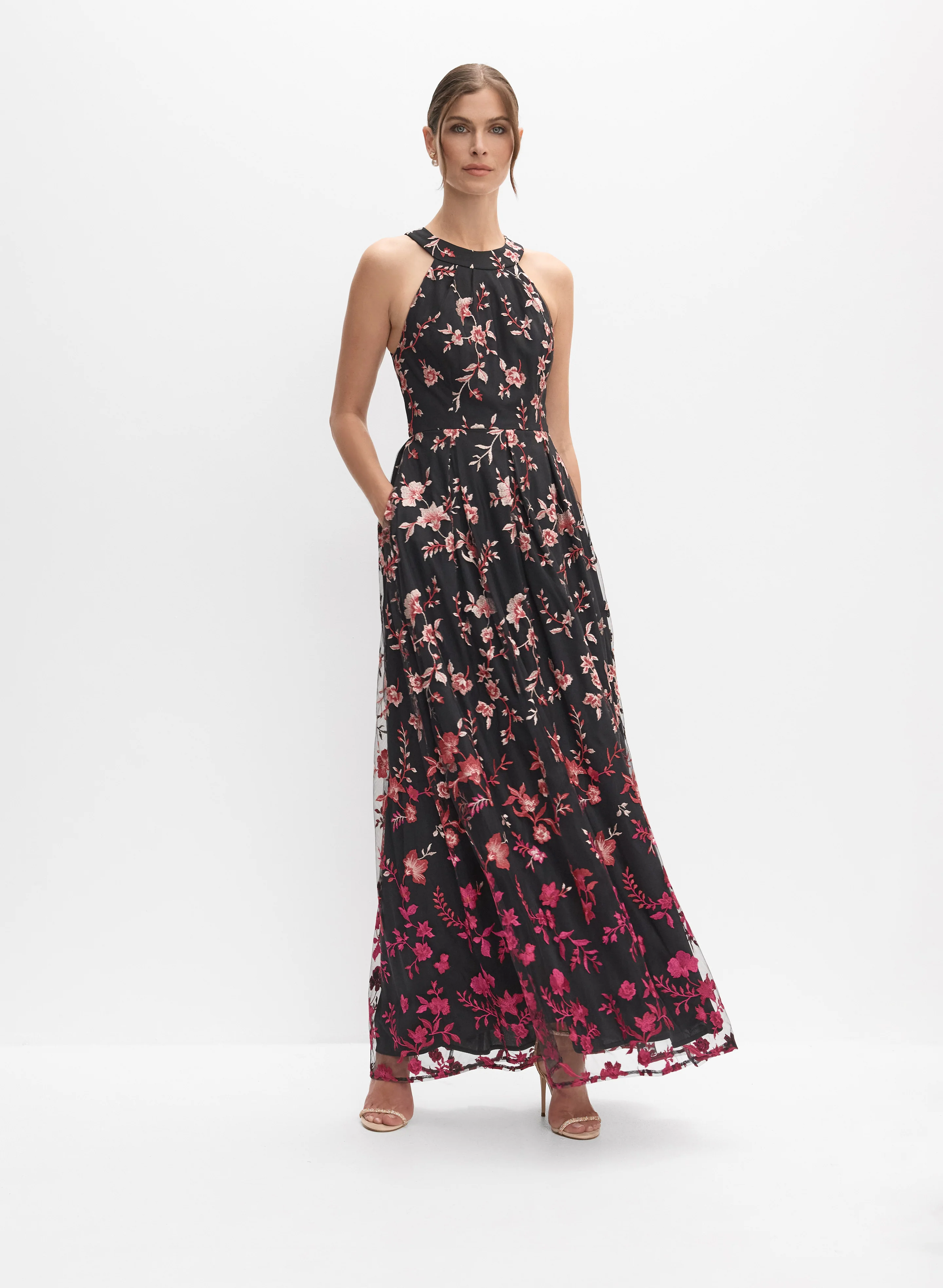 Alex Evenings - Floral Ombre Embroidered Dress