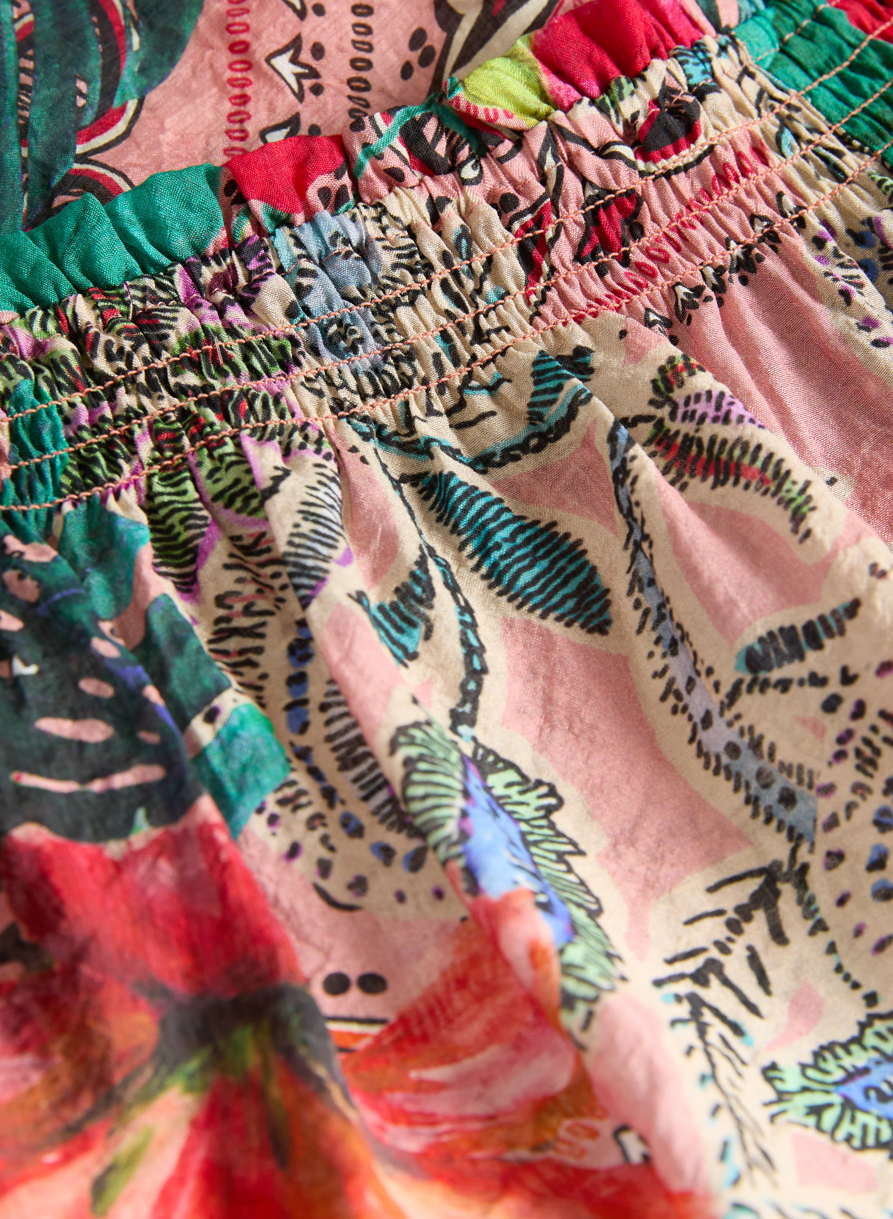 6757-mixed-print-off-shoulder-blouse-7.webp Mixed Print Off-Shoulder Blouse