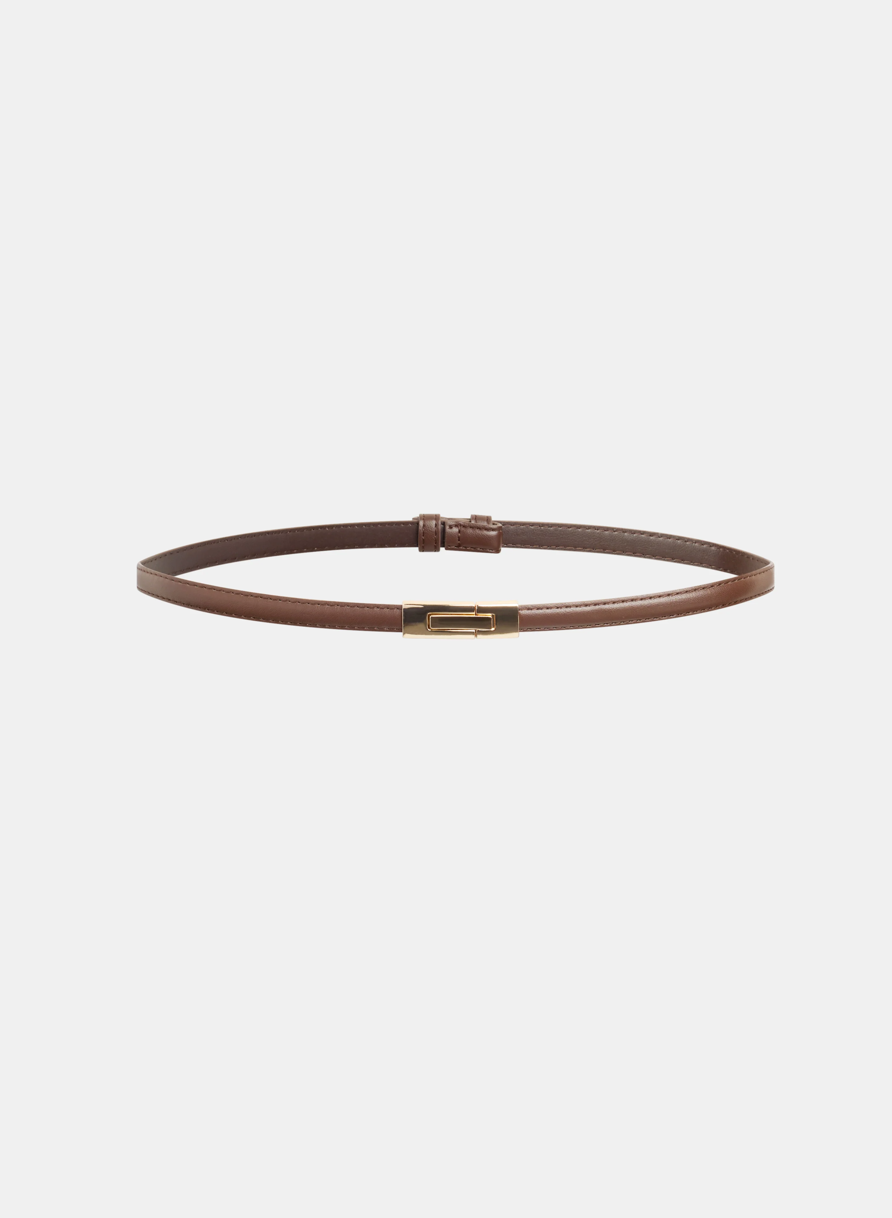 Thin Vegan Leather Belt
