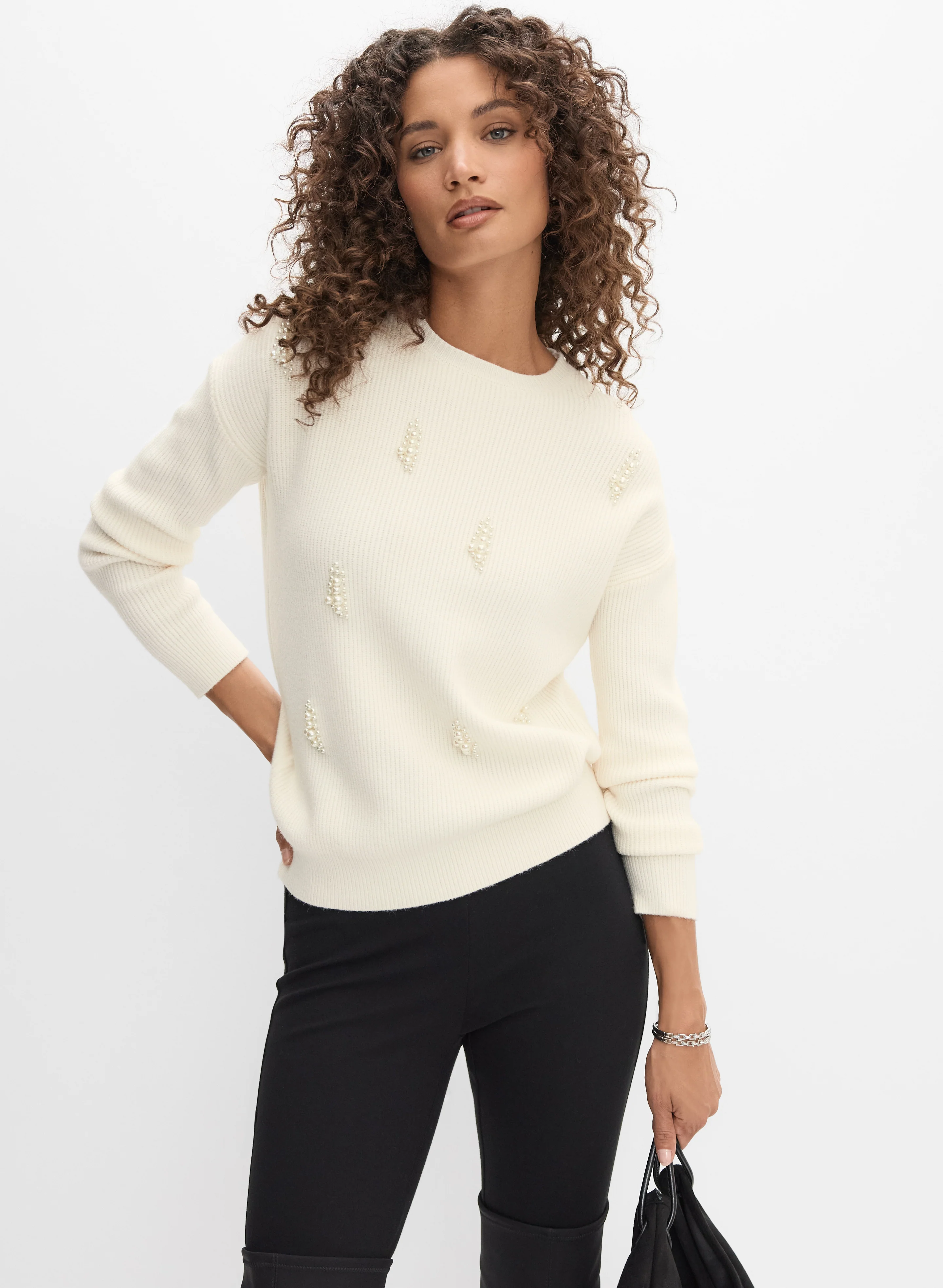 Pearl Embellished Sweater