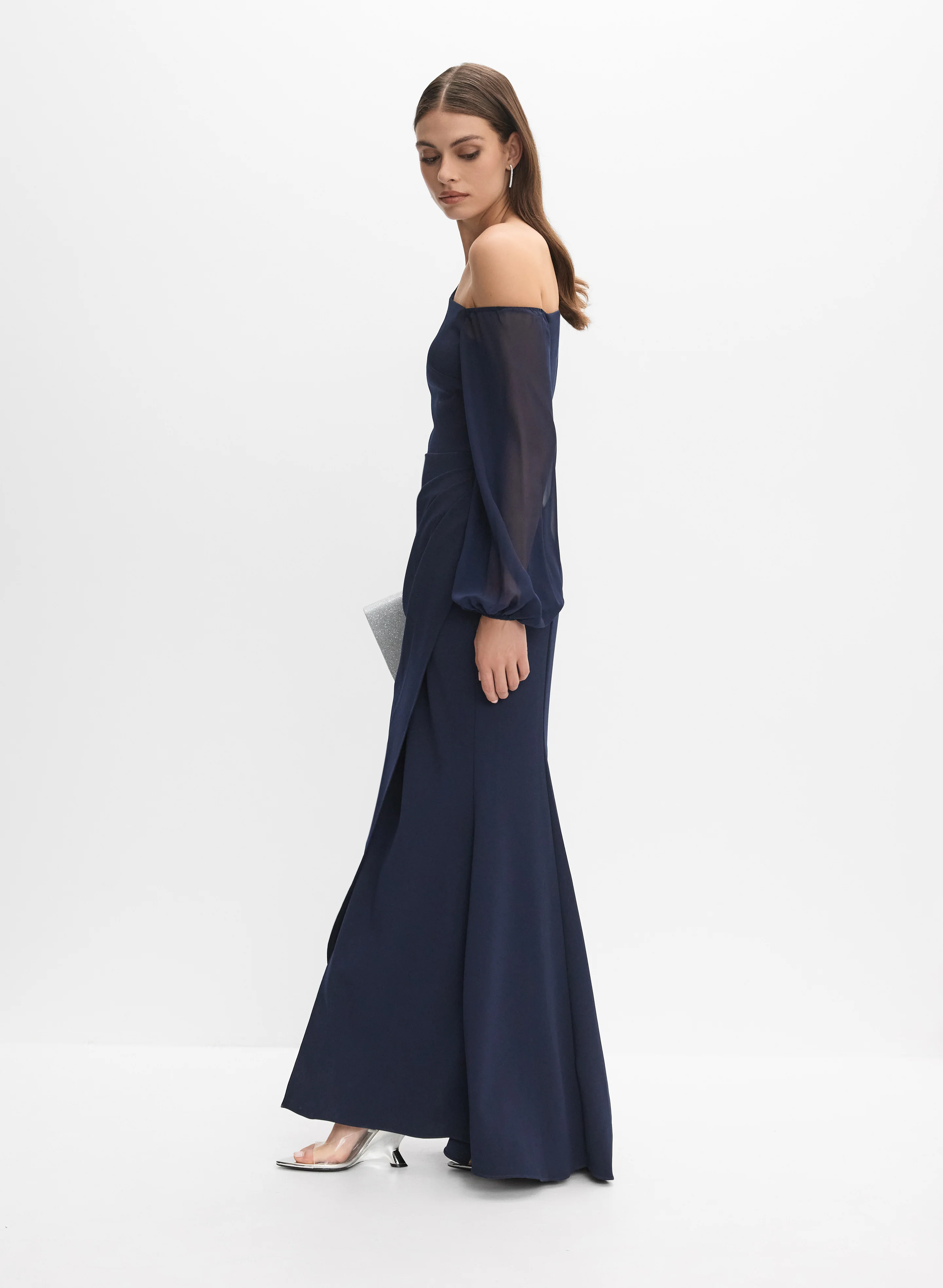 Asymmetric Neck Dress