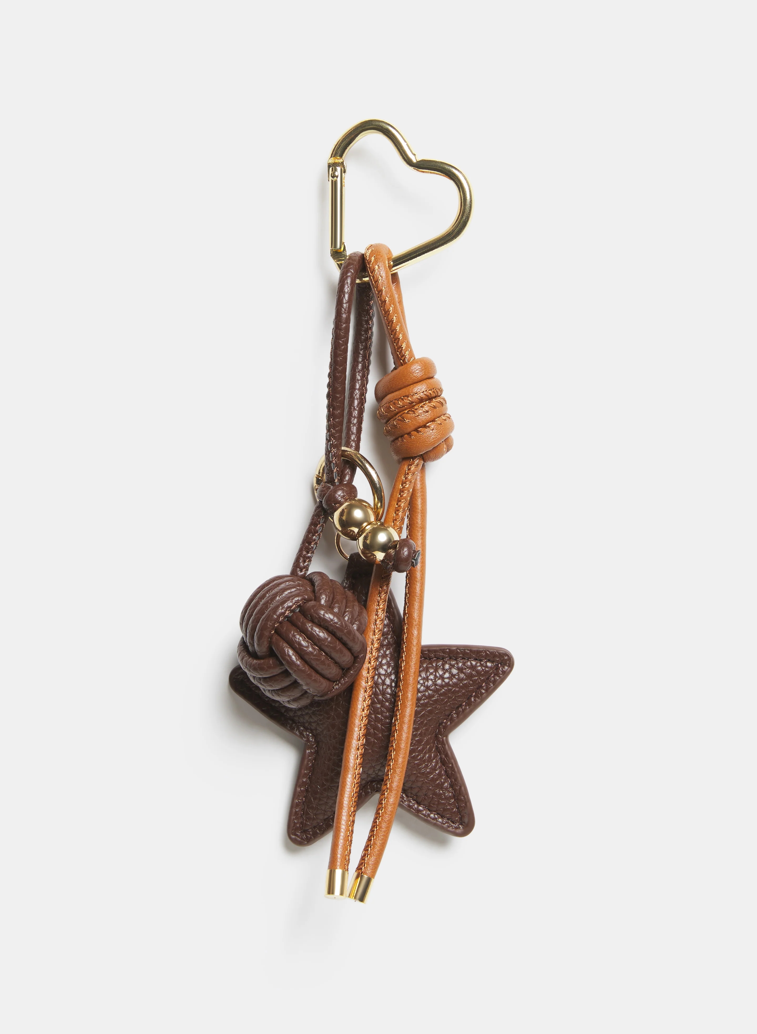 Vegan Leather Star Bag Charm