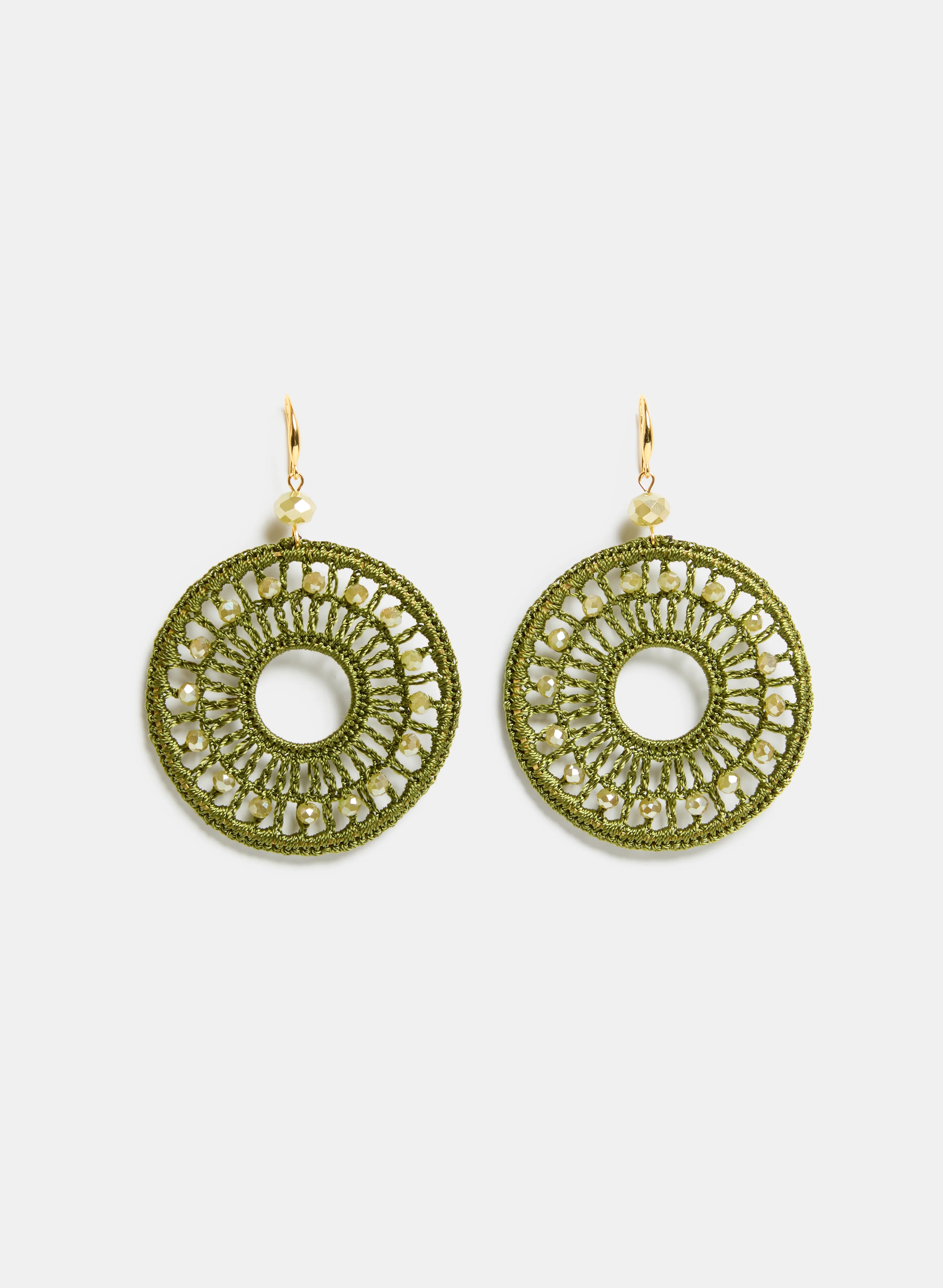 Beaded Crochet Earrings