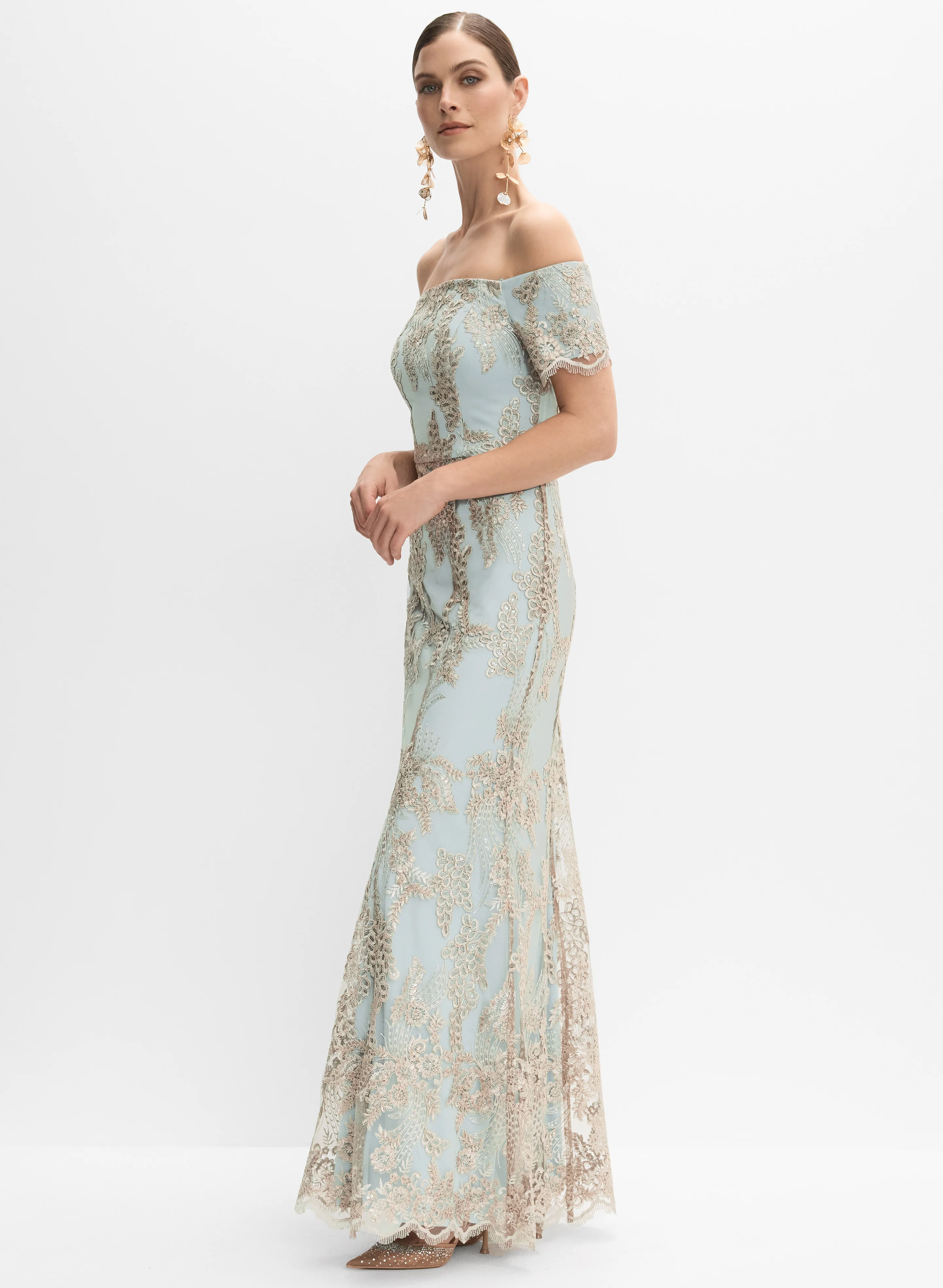 Alex Evenings - Lace Overlay Dress