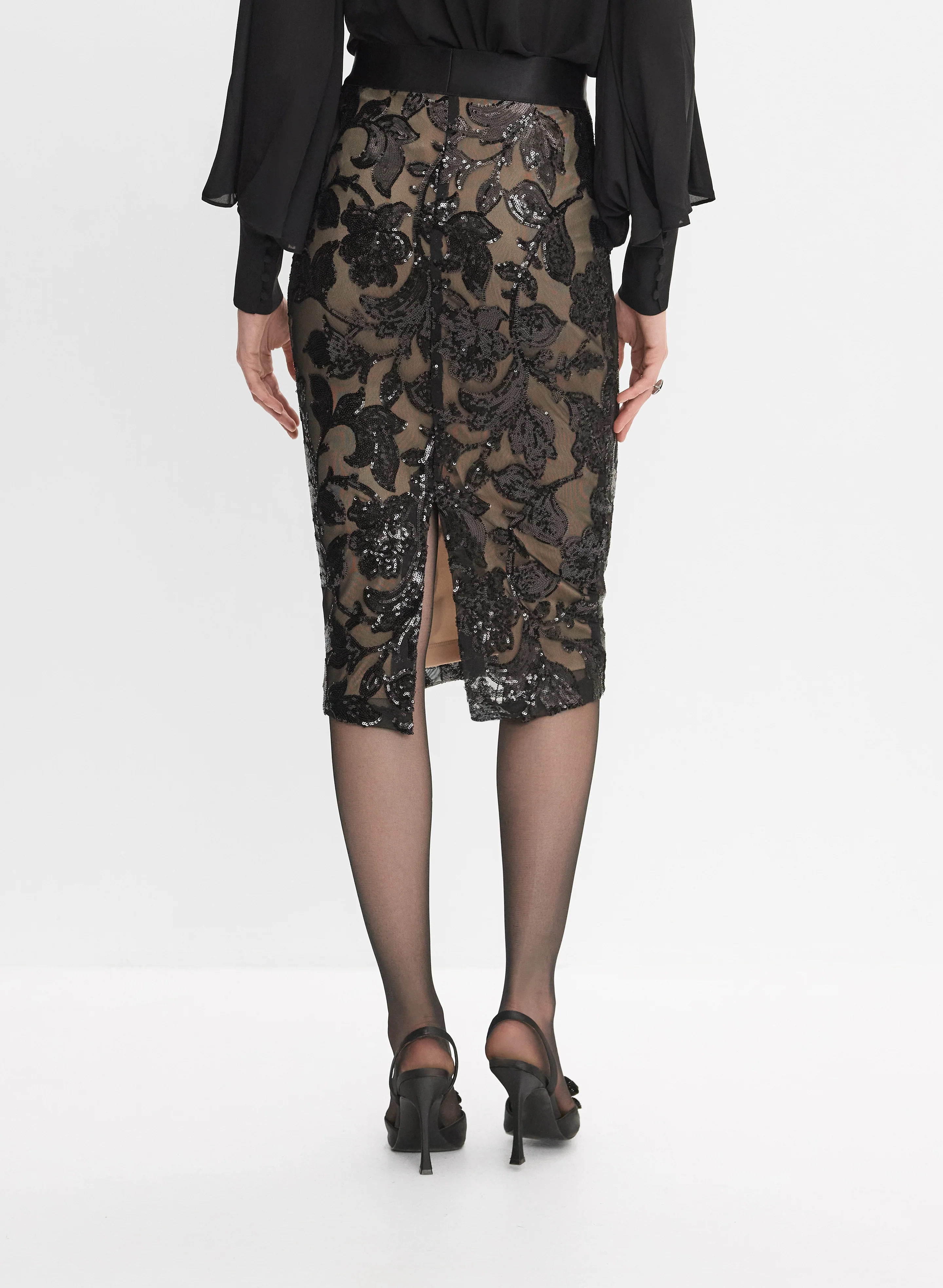 Joseph Ribkoff - Embroidered Floral Skirt