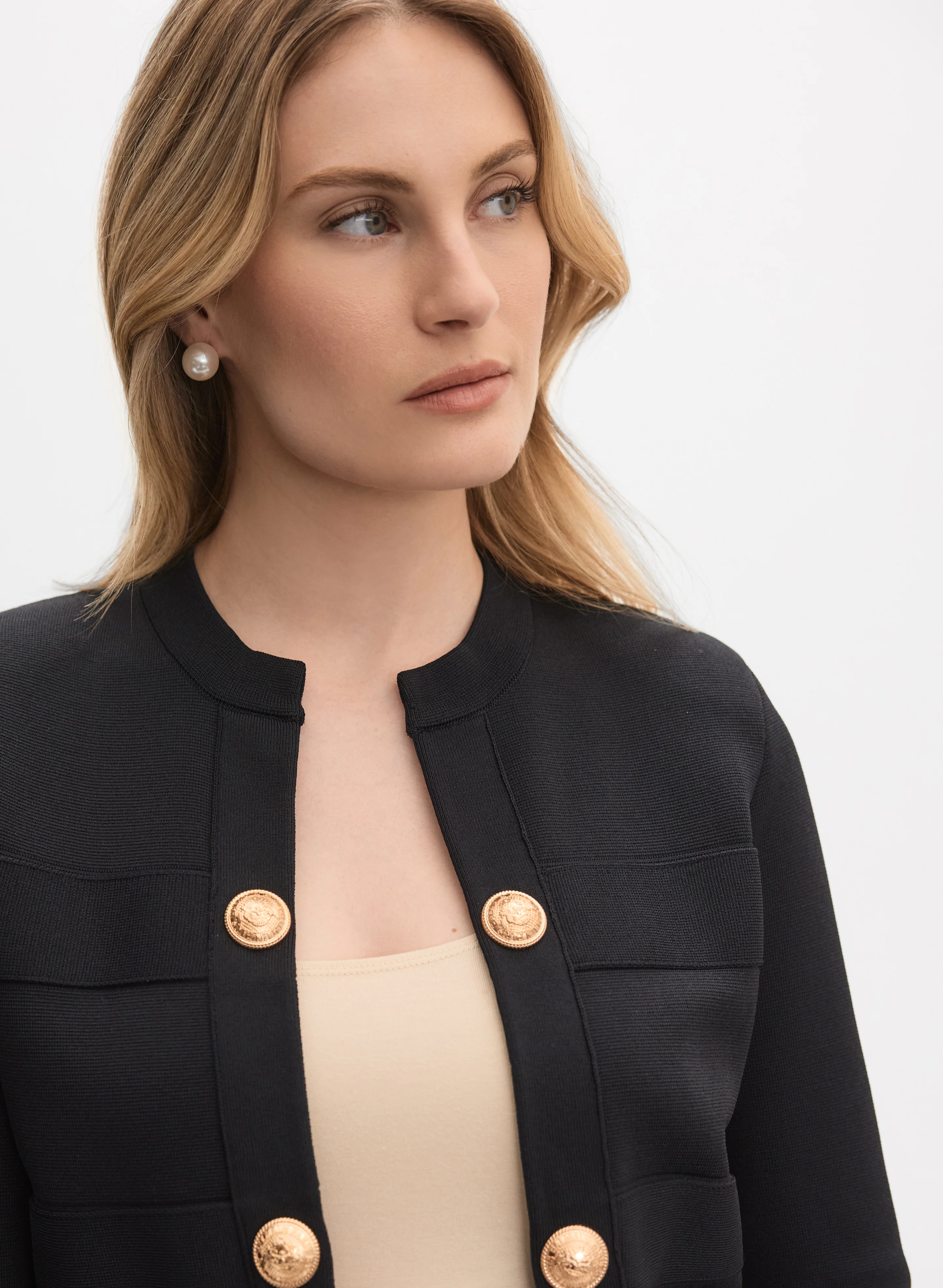 Button Detail Blazer