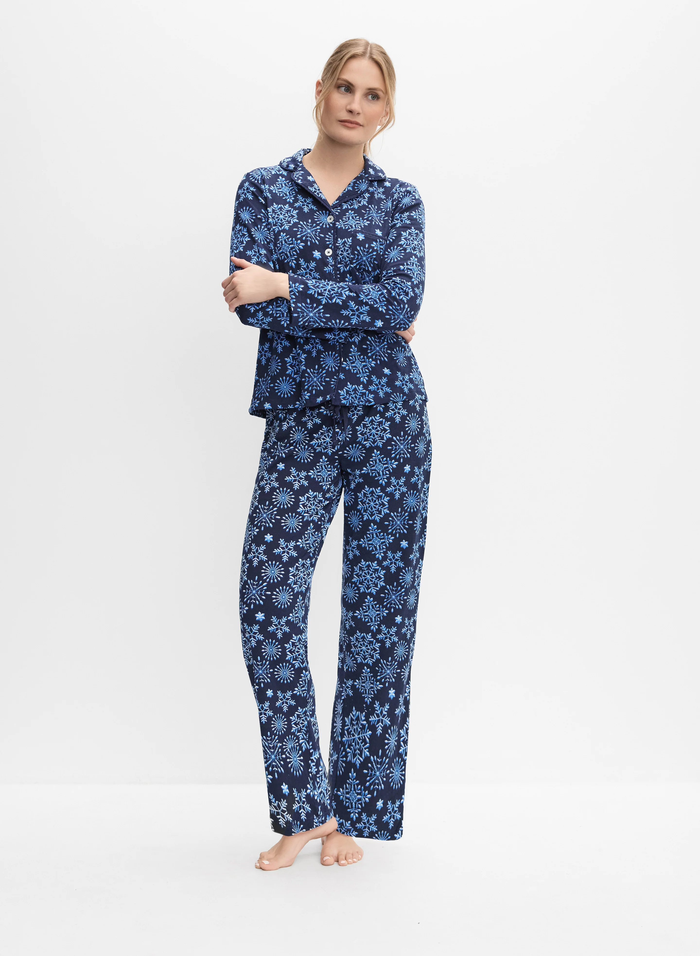 Snowflake Print Pyjama Set