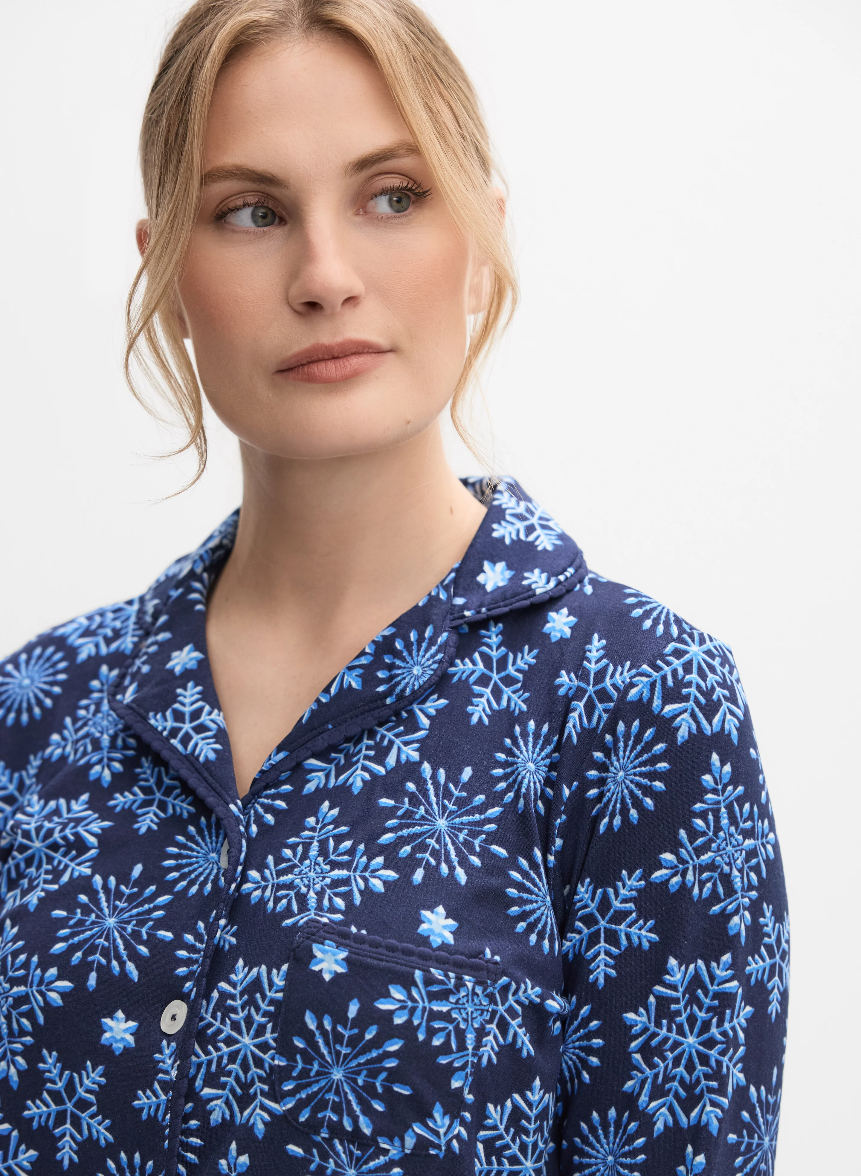 Snowflake Print Pyjama Set