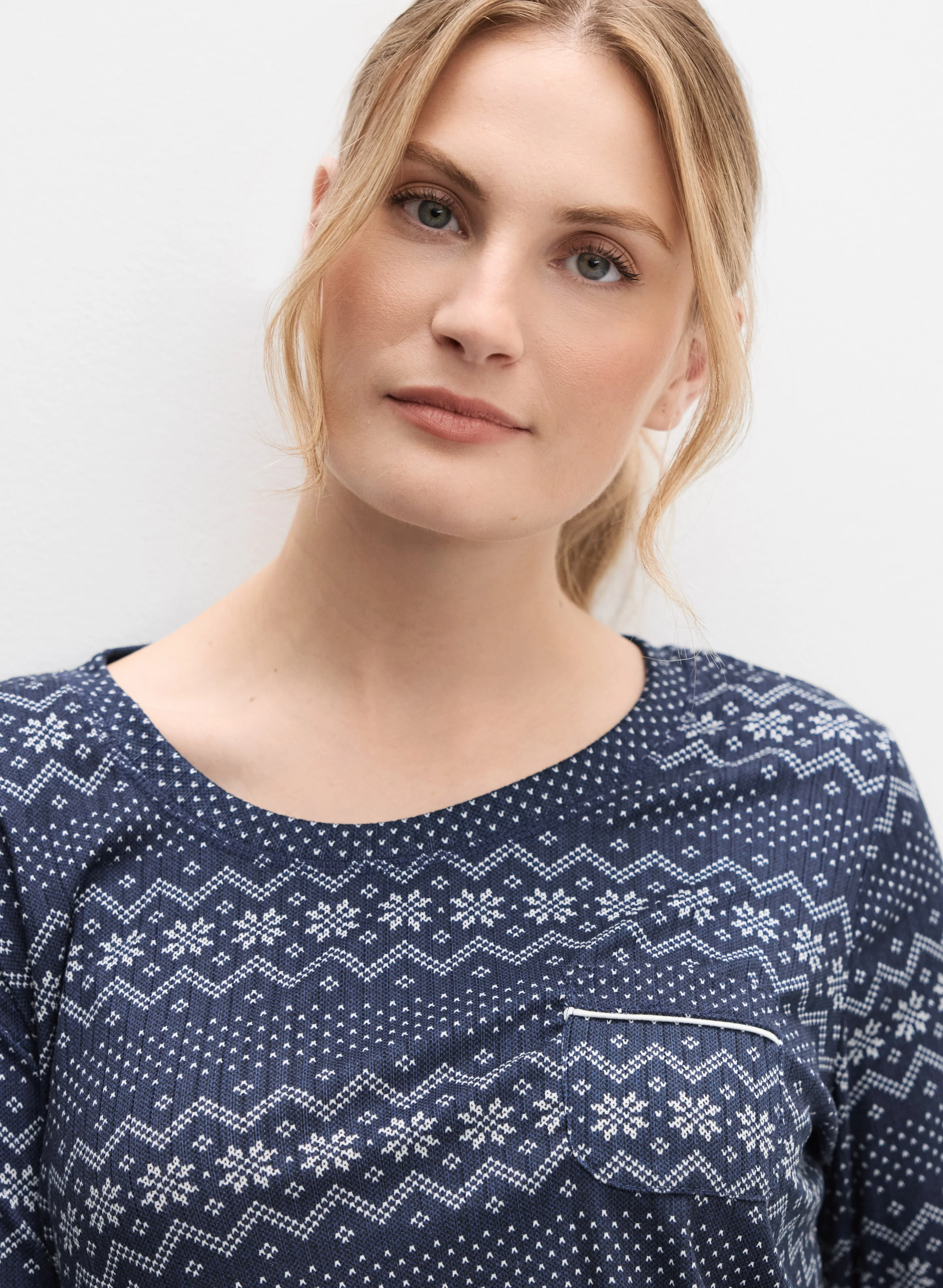 Snowflake Print Pyjama Set