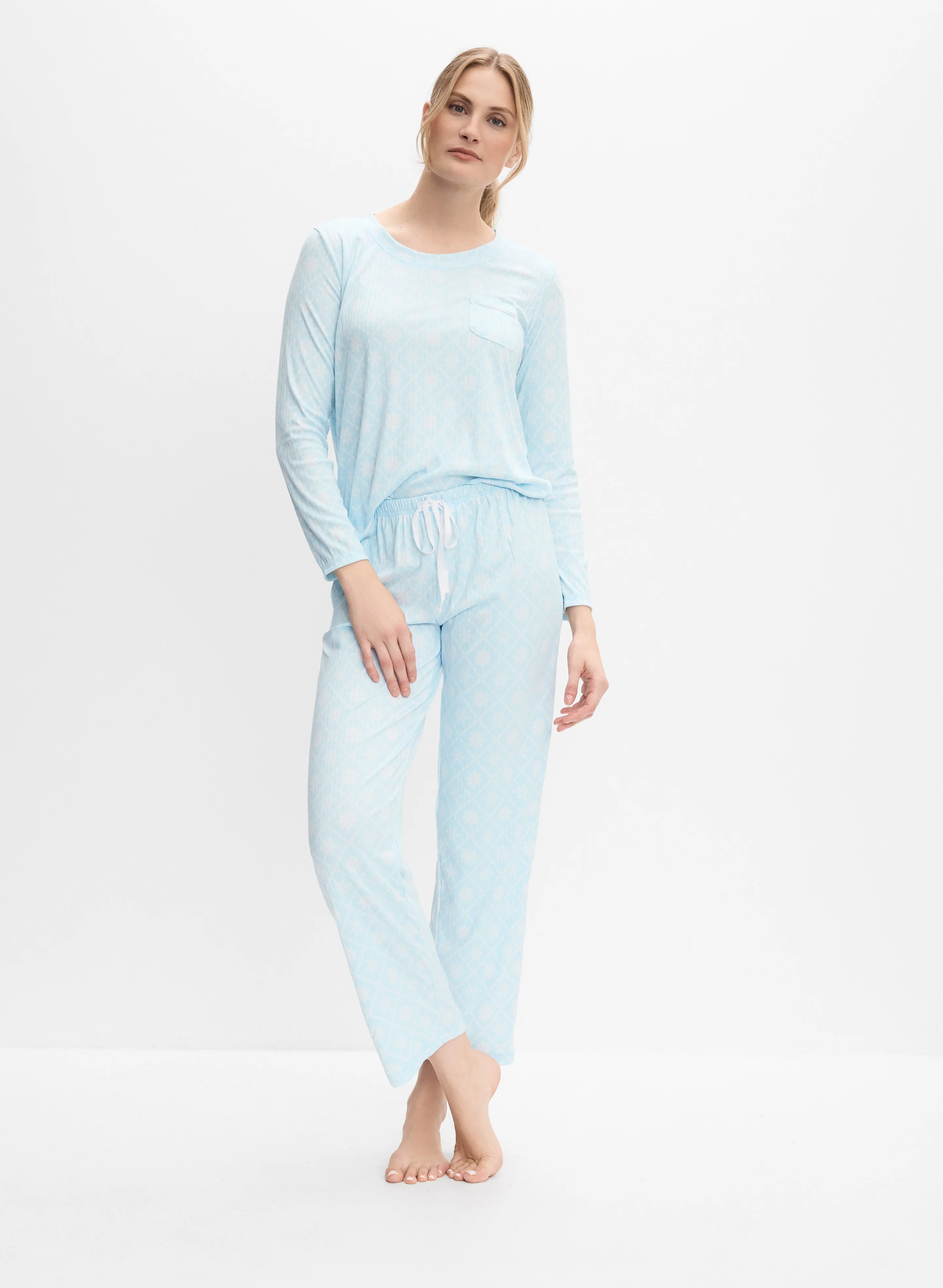 Snowflake Print Pyjama Set