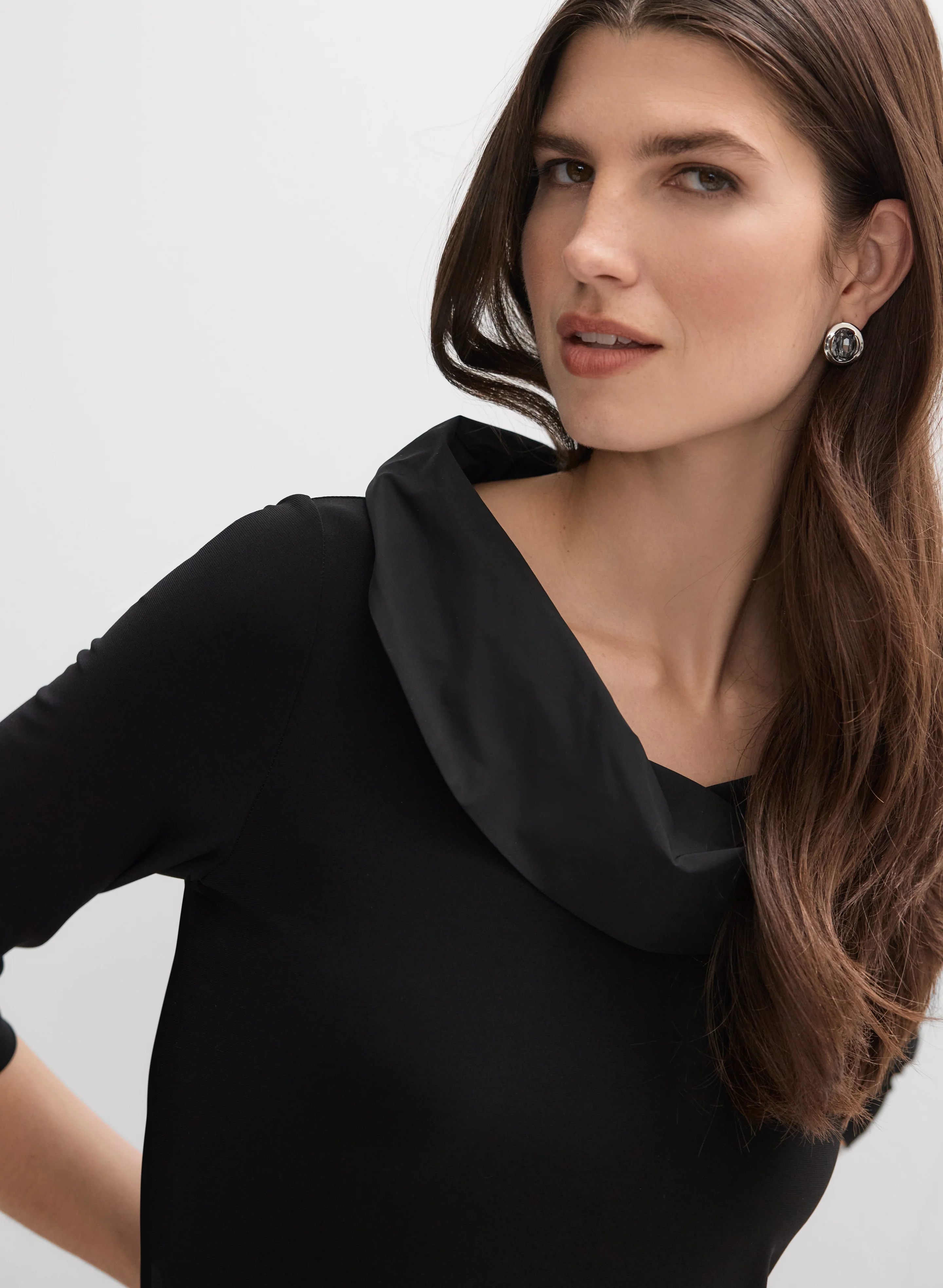 Joseph Ribkoff - Cowl Neck Midi Dress