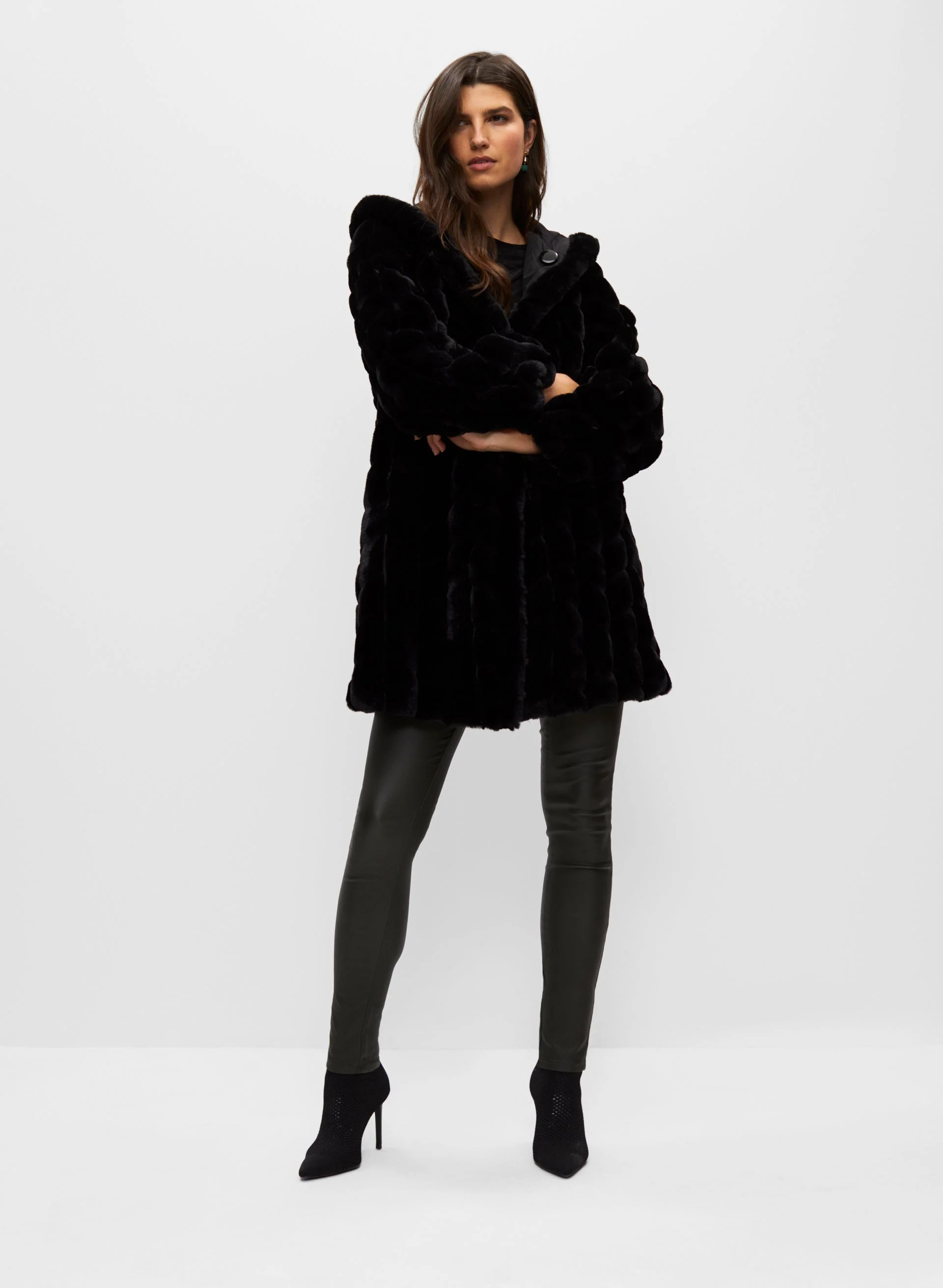 Reversible Faux Fur Coat