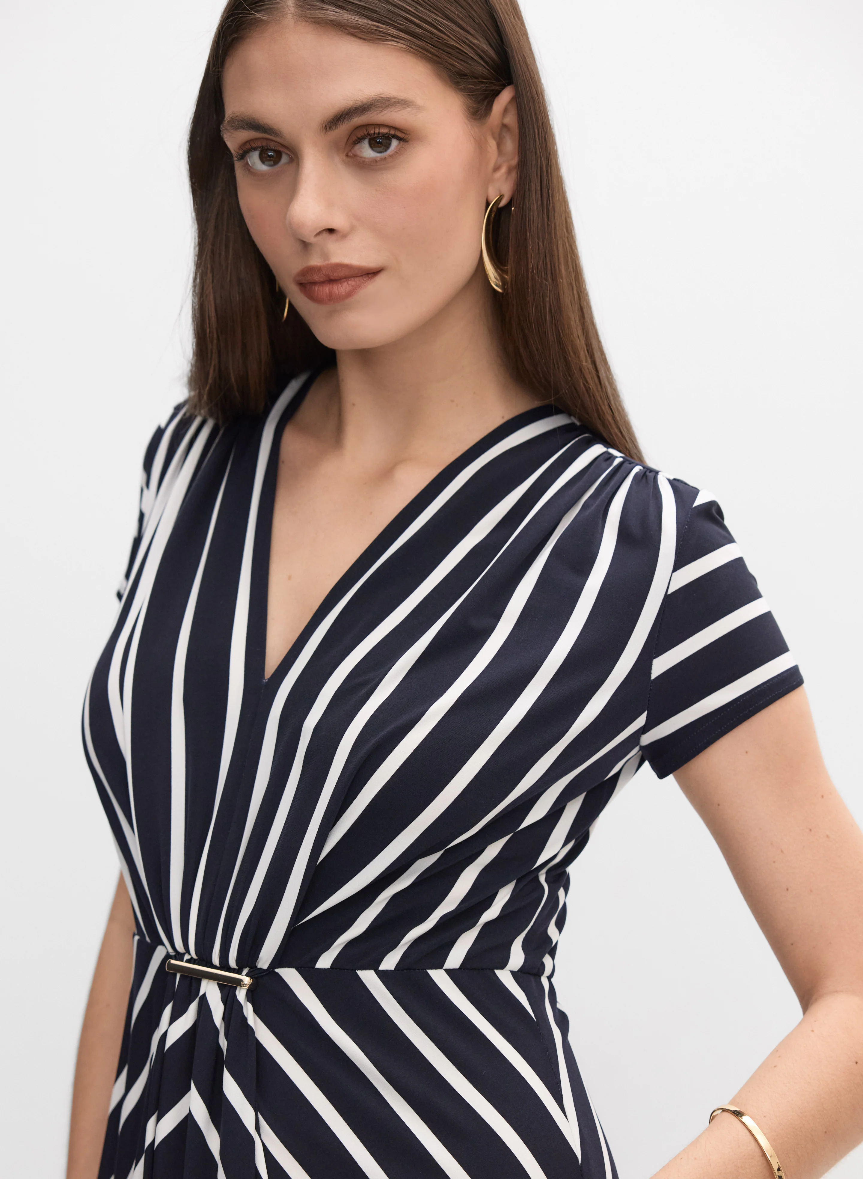 8396-joseph-ribkoff-stripe-dress-2.webp Joseph Ribkoff - Stripe Dress