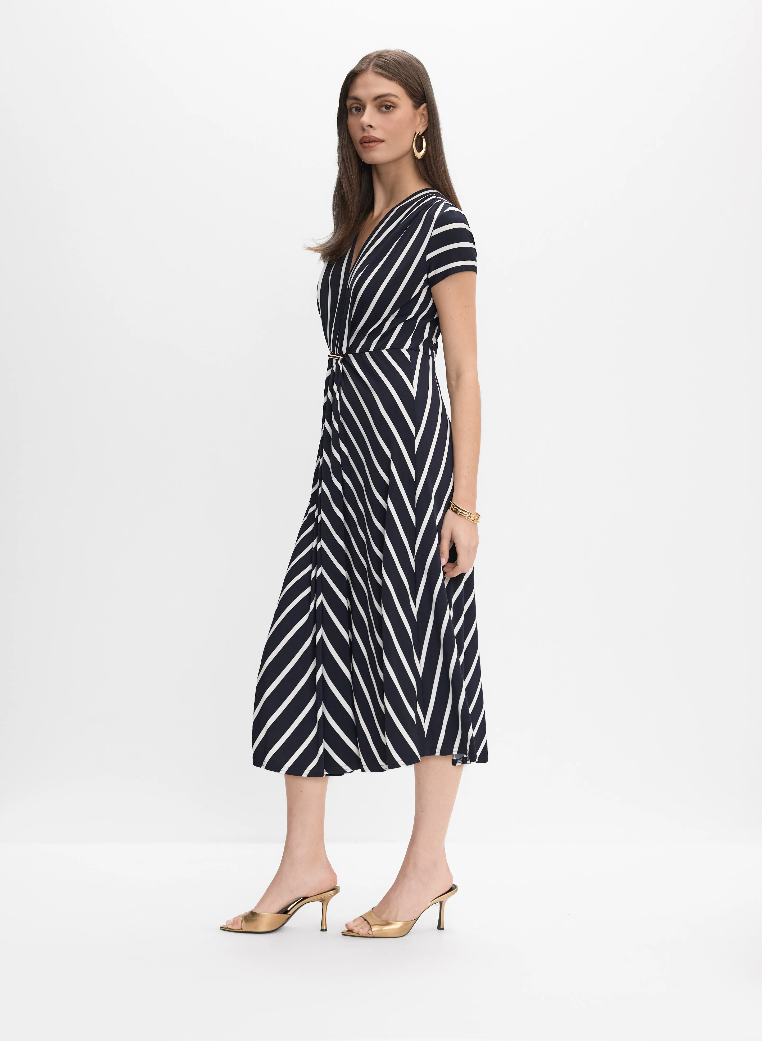 8396-joseph-ribkoff-stripe-dress-3.webp Joseph Ribkoff - Stripe Dress
