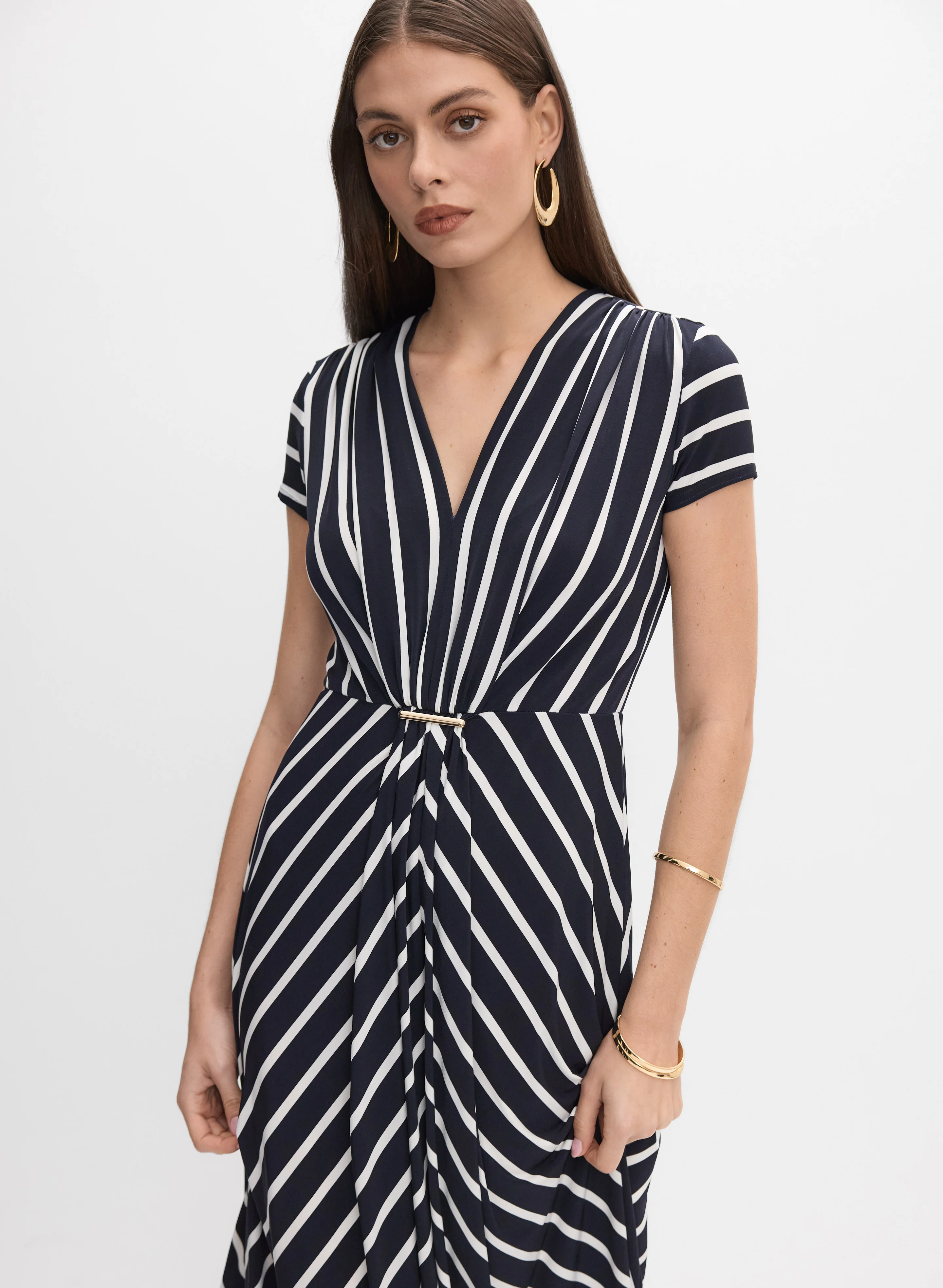 8396-joseph-ribkoff-stripe-dress-4.webp Joseph Ribkoff - Stripe Dress