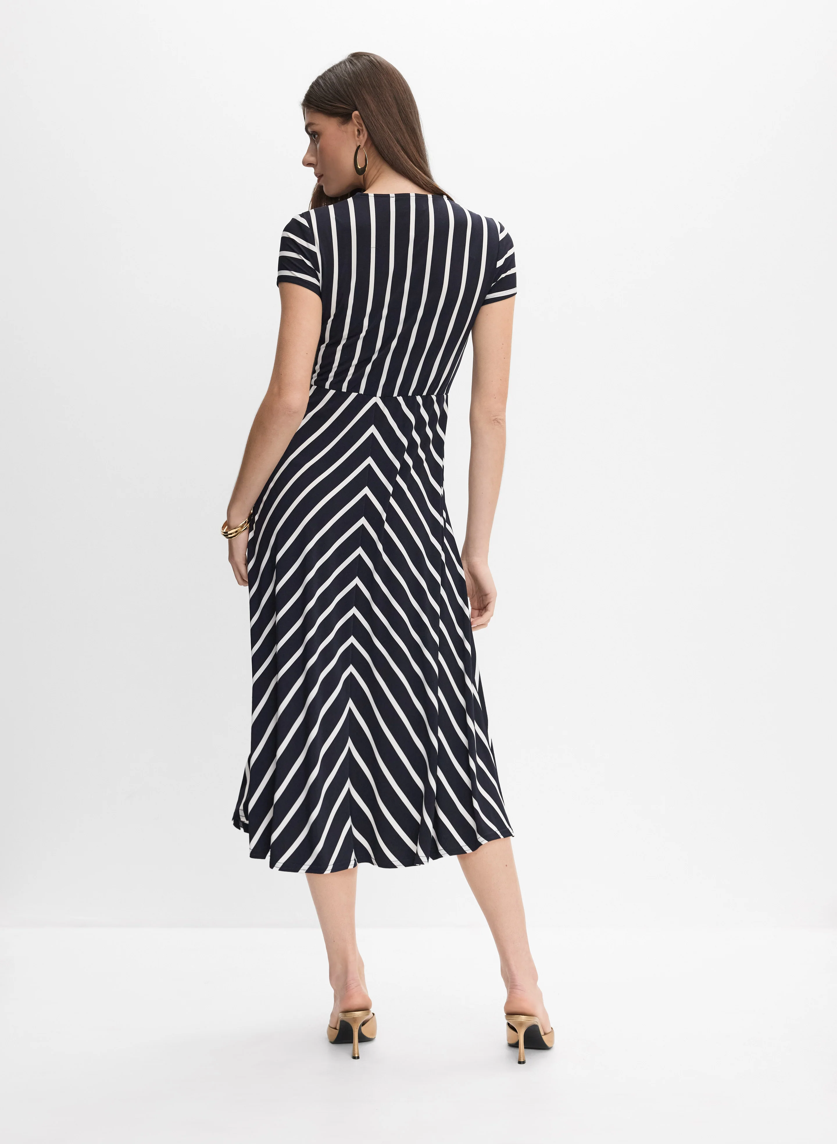 8396-joseph-ribkoff-stripe-dress-5.webp Joseph Ribkoff - Stripe Dress