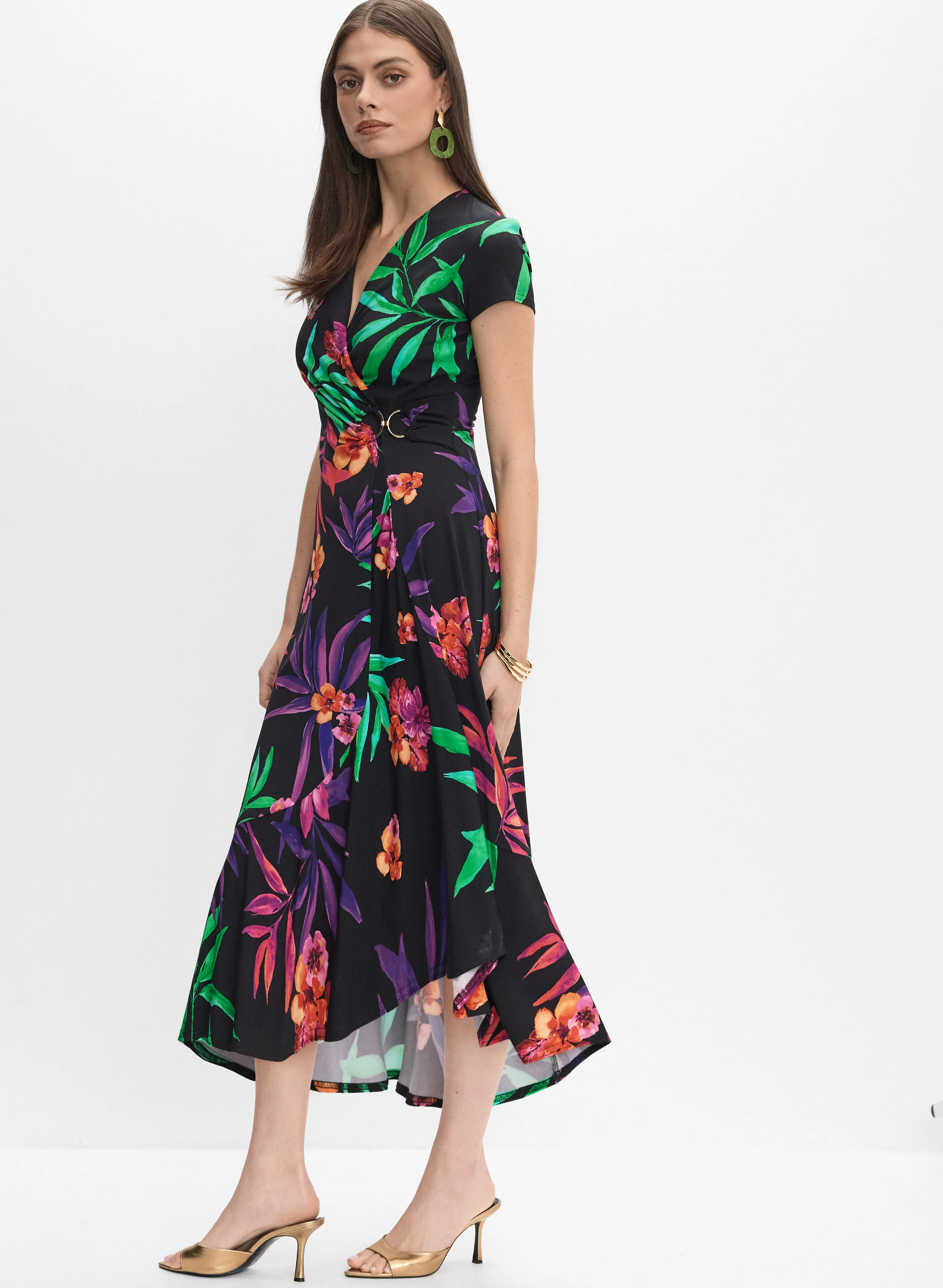 8430-joseph-ribkoff-floral-print-dress-3.webp Joseph Ribkoff - Floral Print Dress