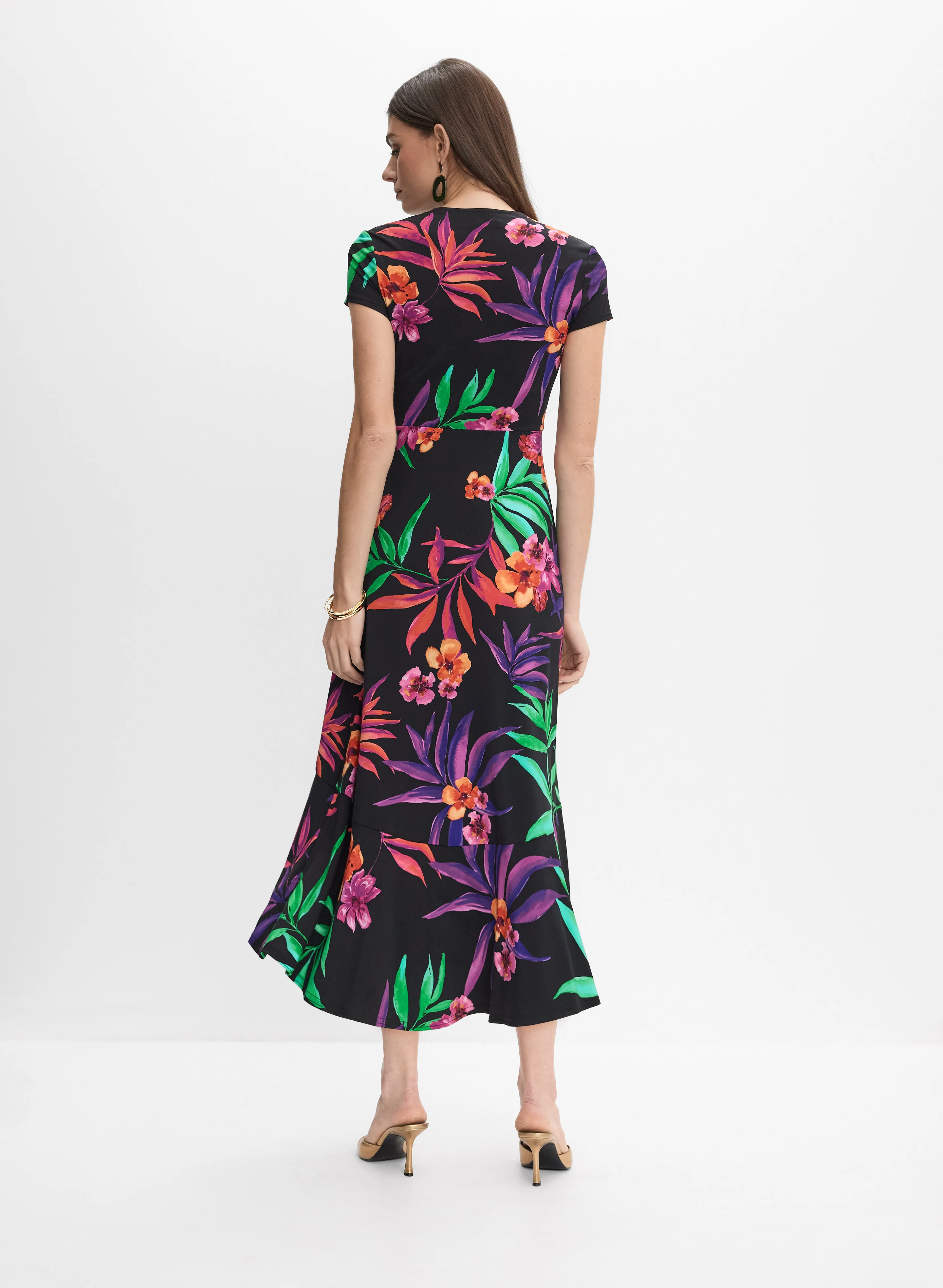 8430-joseph-ribkoff-floral-print-dress-5.webp Joseph Ribkoff - Floral Print Dress