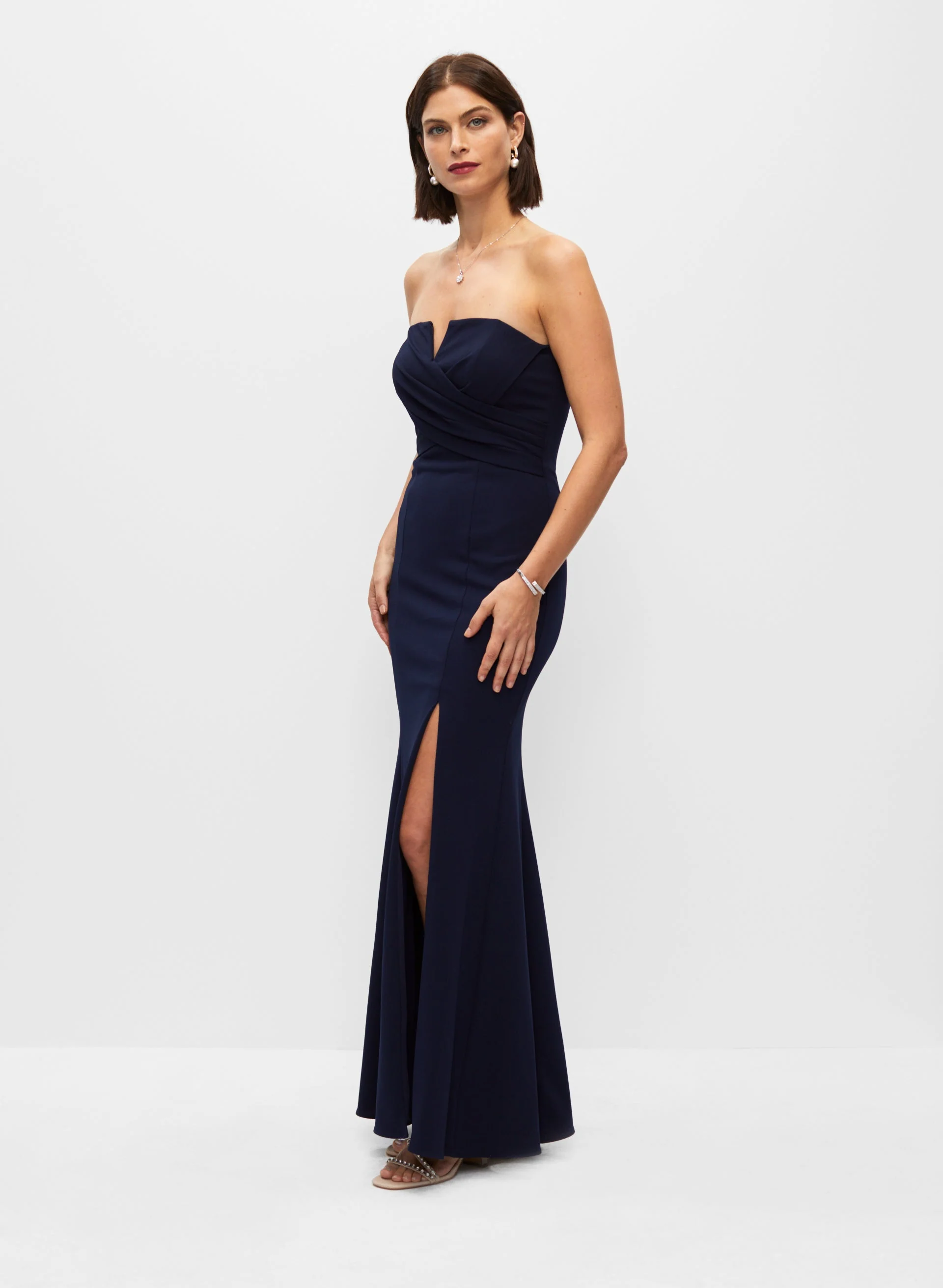 8465-xscape-split-neck-strapless-gown-4.webp Xscape - Split Neck Strapless Gown