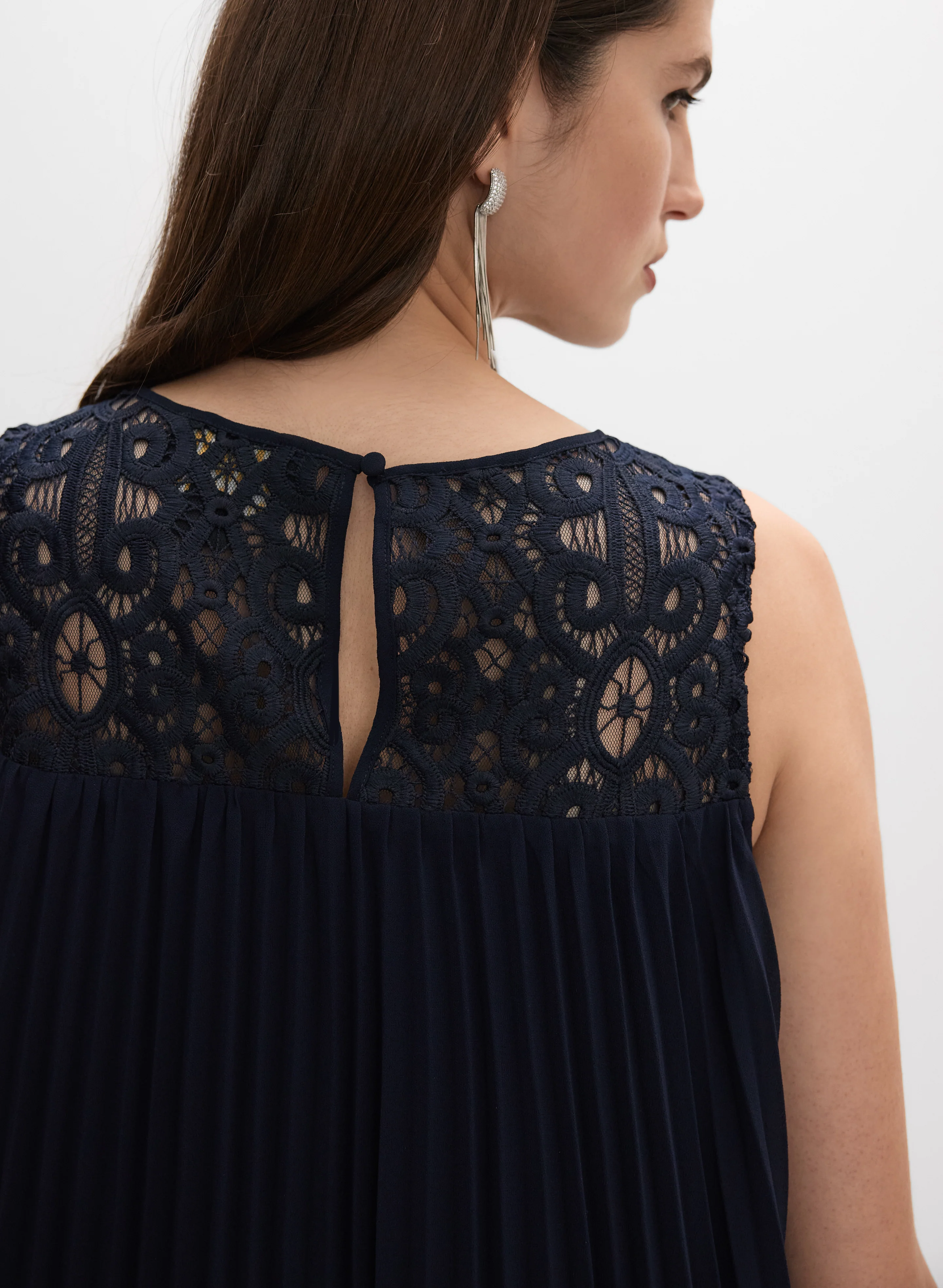 Joseph Ribkoff - Pleated Chiffon Dress