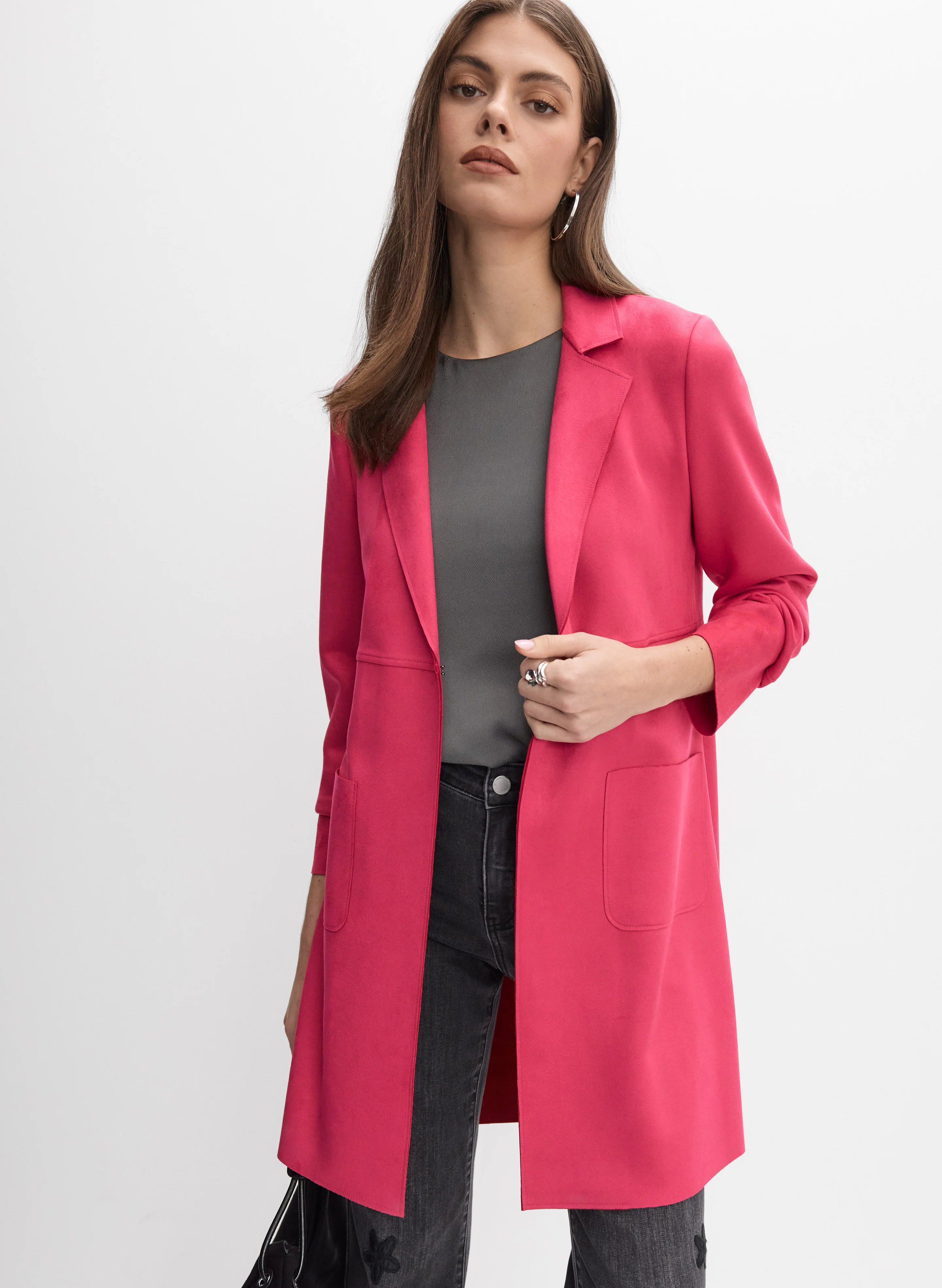 Joseph Ribkoff - Faux-Suede Jacket