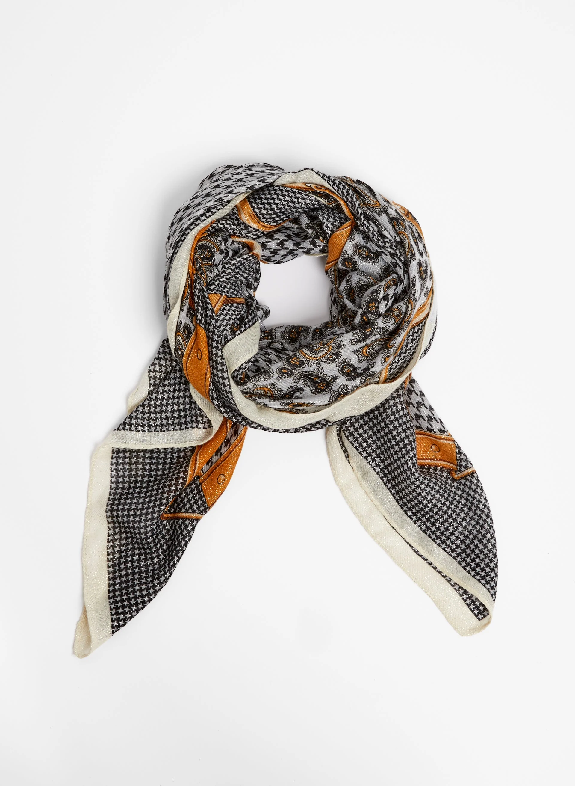 8899-mixed-media-motif-lightweight-scarf-1.webp Mixed Media Motif Lightweight Scarf