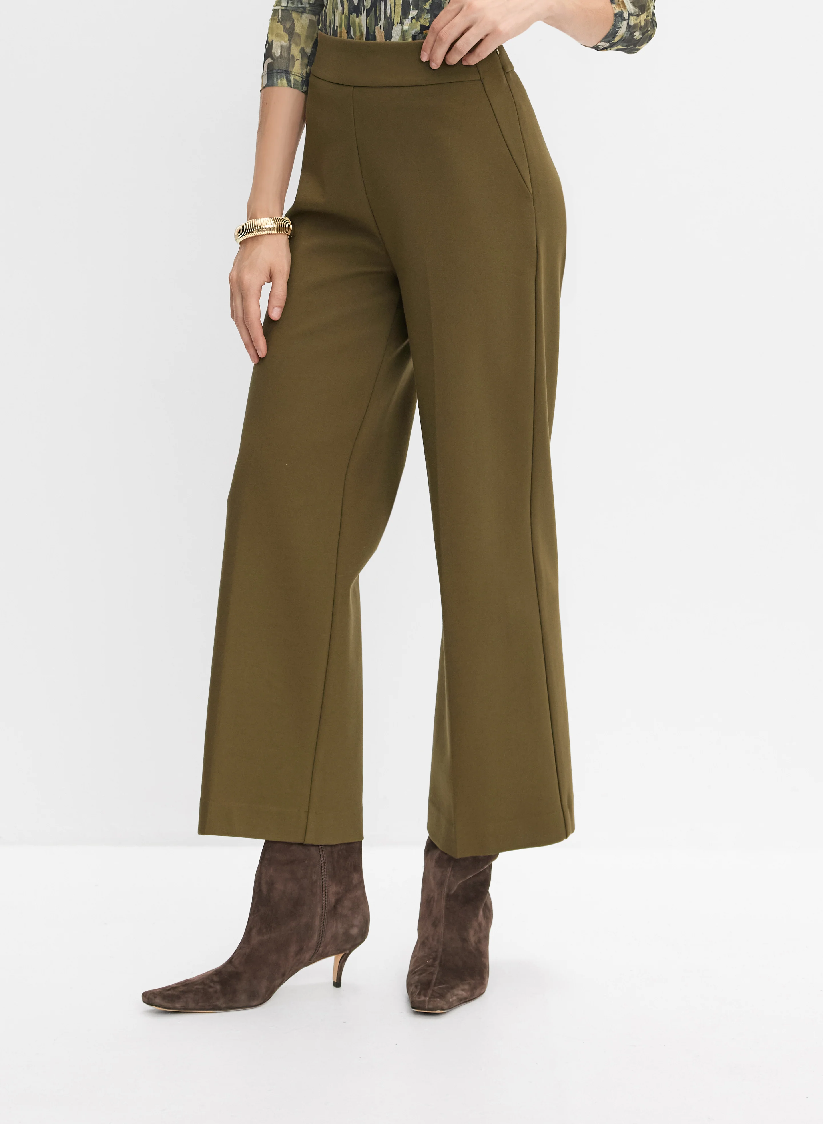 Pull-On Culotte Pants